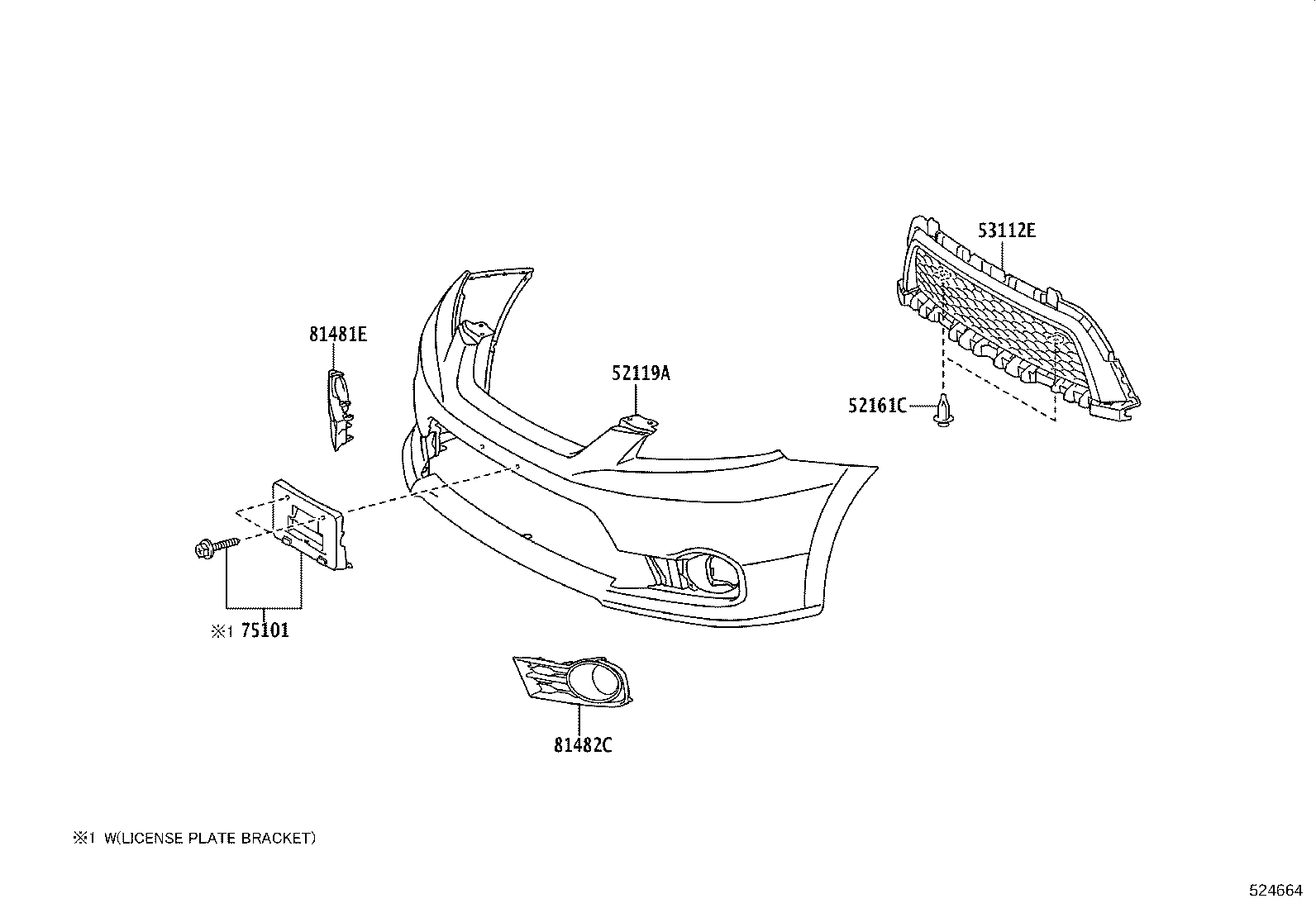 52021-02160 REINFORCEMENT SUB-ASSY, FRONT BUMPER product image