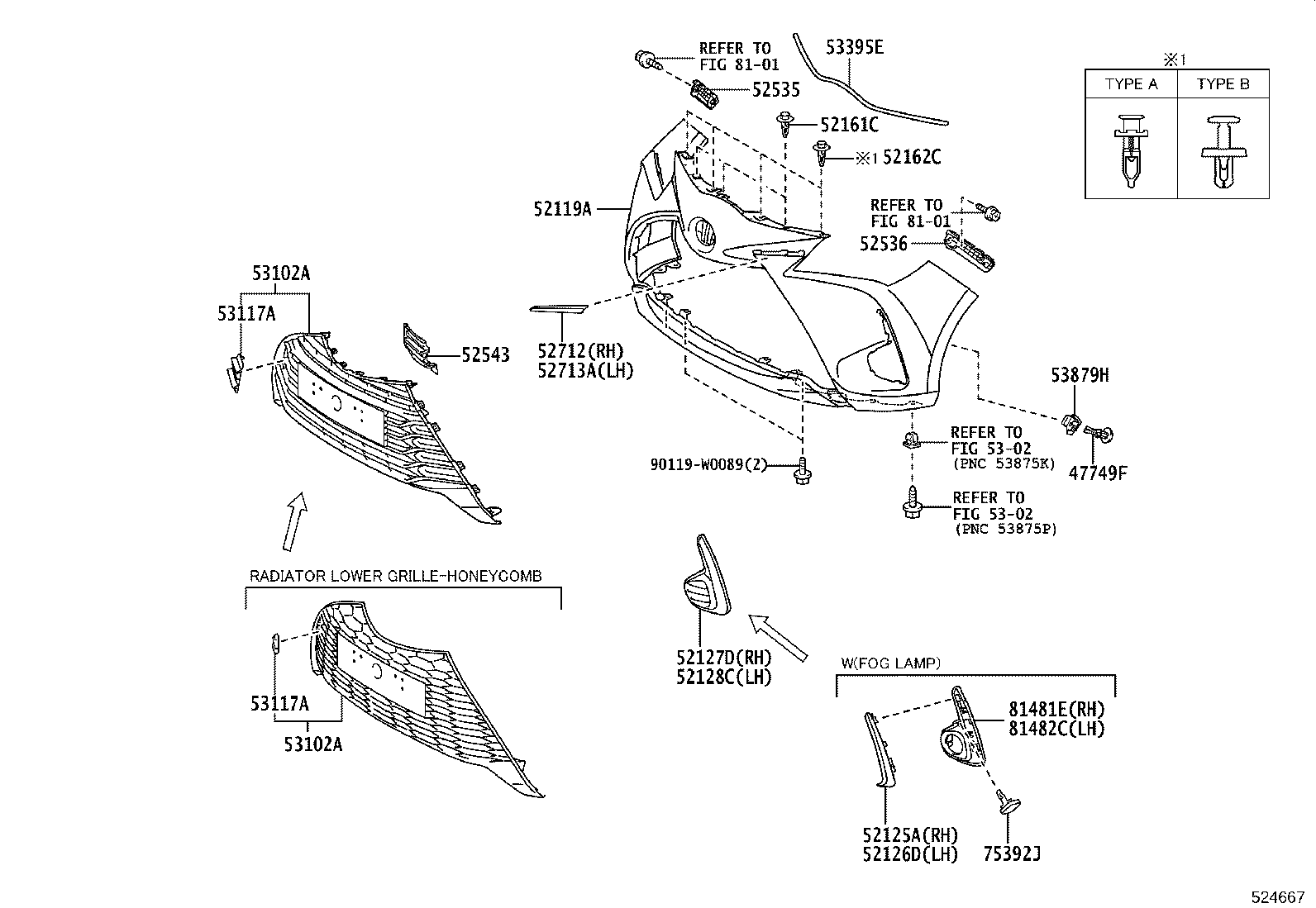 52125-0D100 BRACKET, FOG LAMP MOUNTING, RH product image
