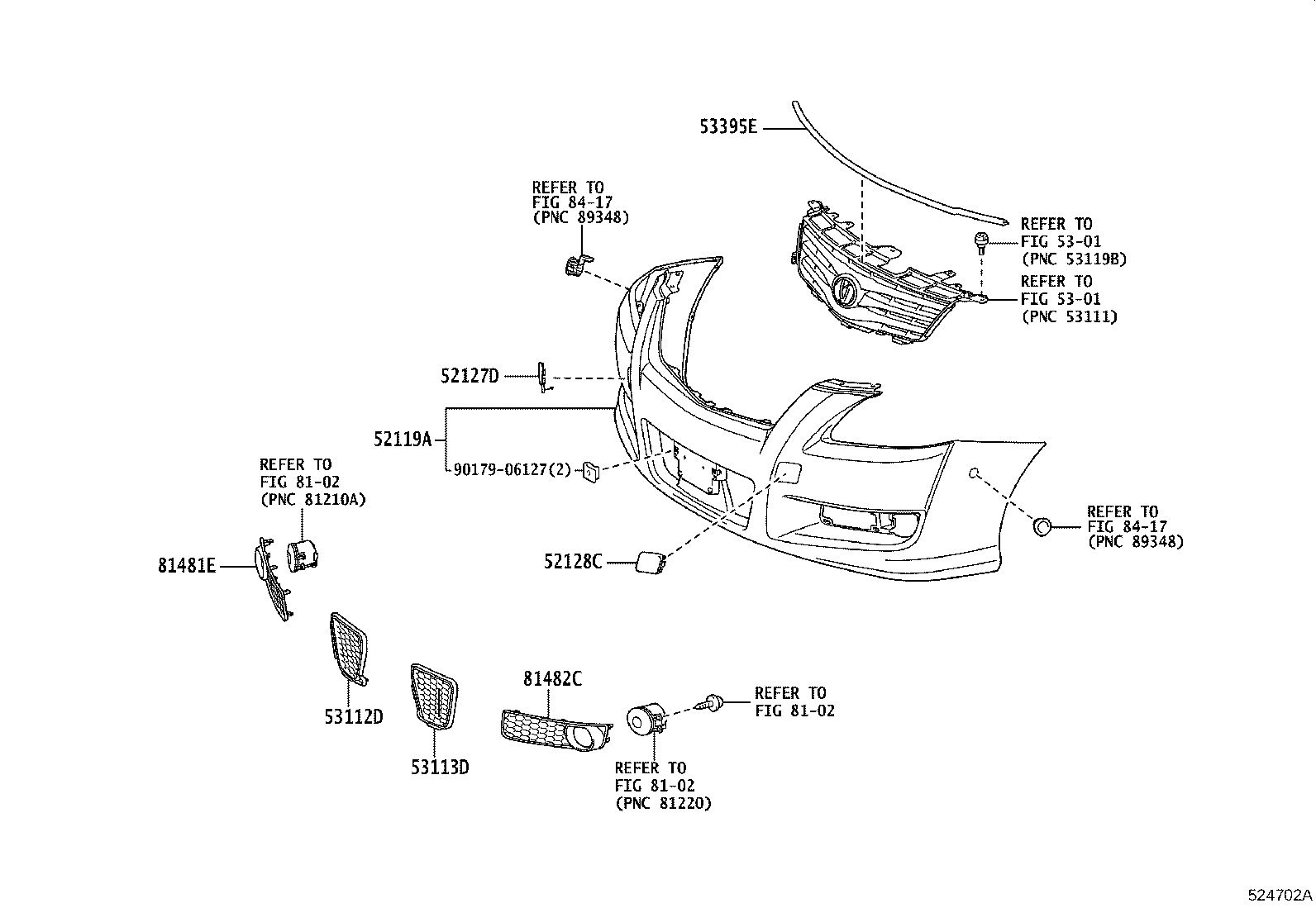 52611-12320 ABSORBER, FRONT BUMPER ENERGY product image