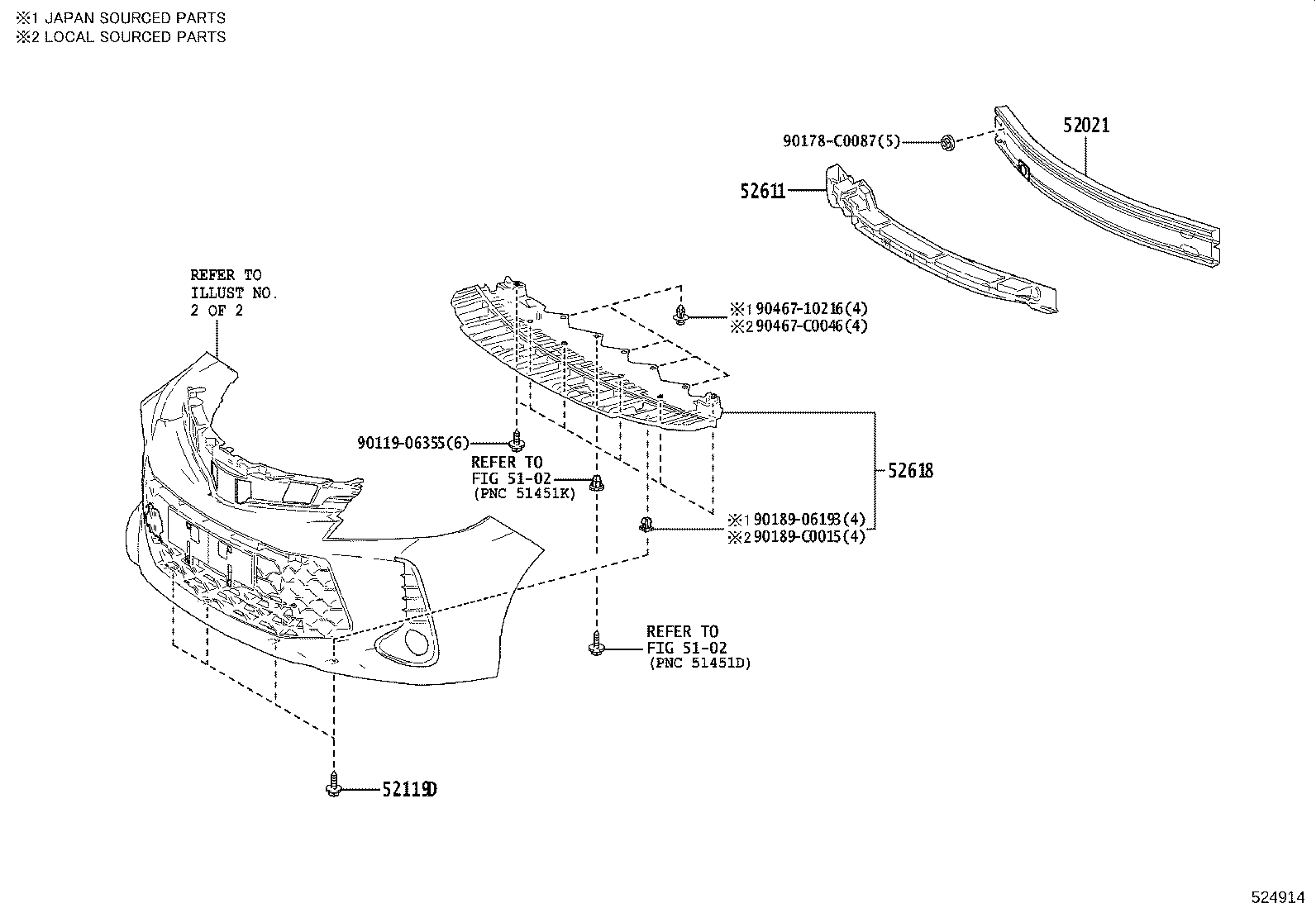 52115-0D090 SUPPORT, FRONT BUMPER SIDE, RH product image