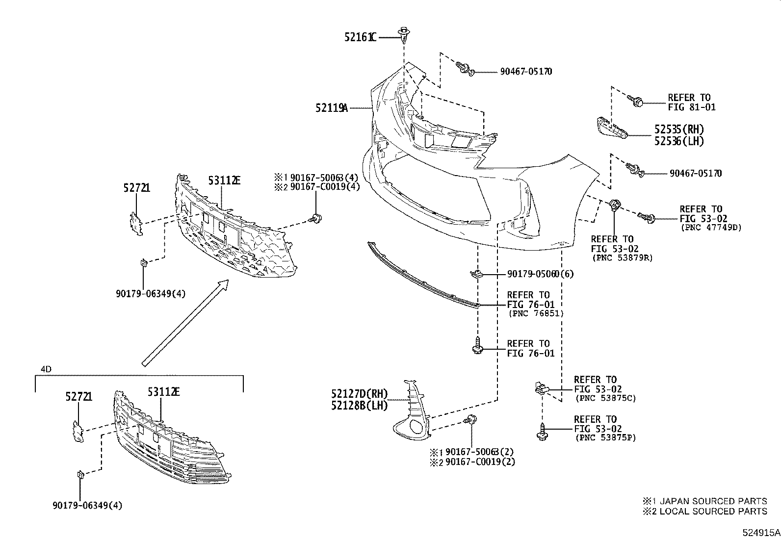 52115-0D090 SUPPORT, FRONT BUMPER SIDE, RH product image