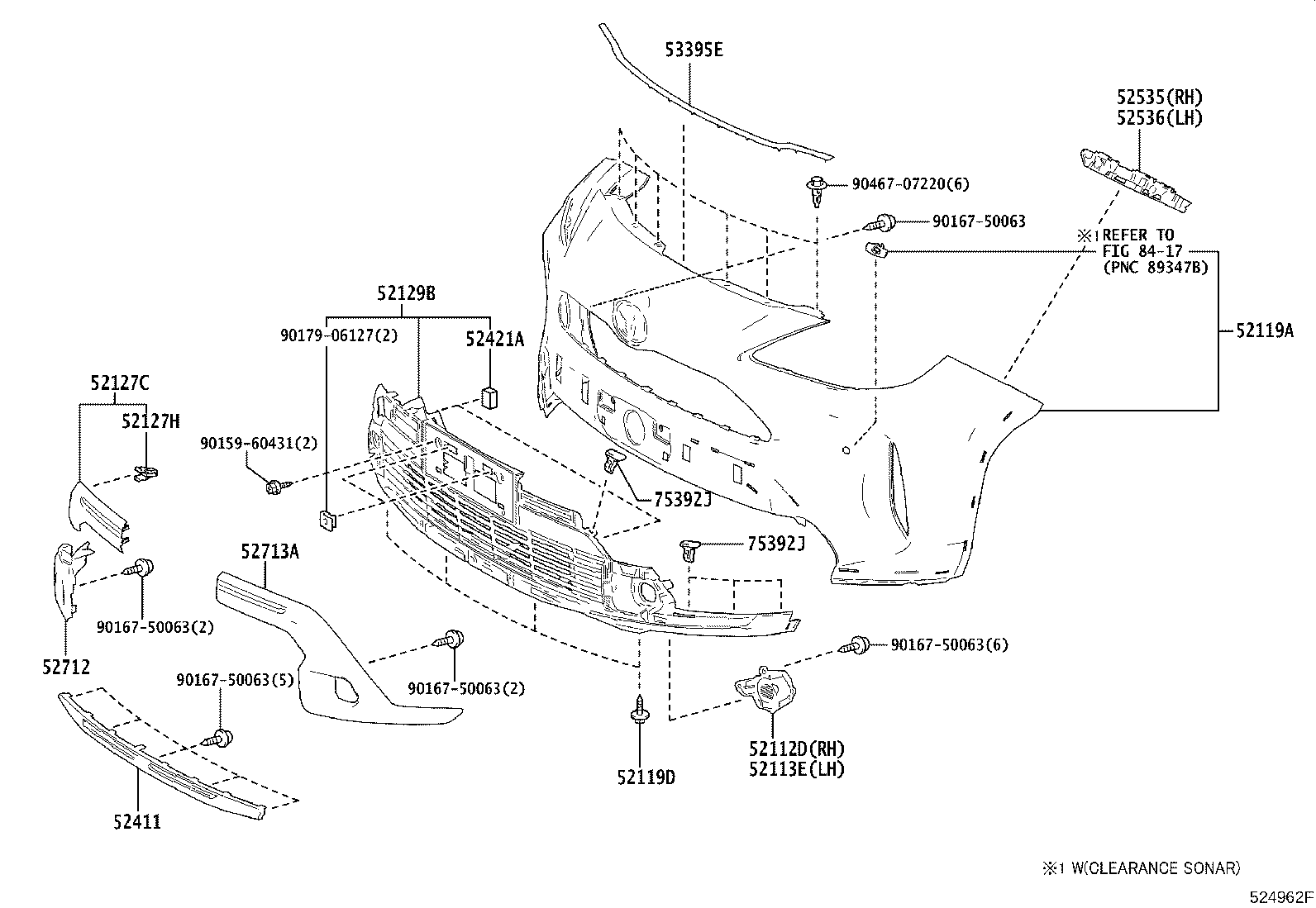 52611-52380 ABSORBER, FRONT BUMPER ENERGY product image