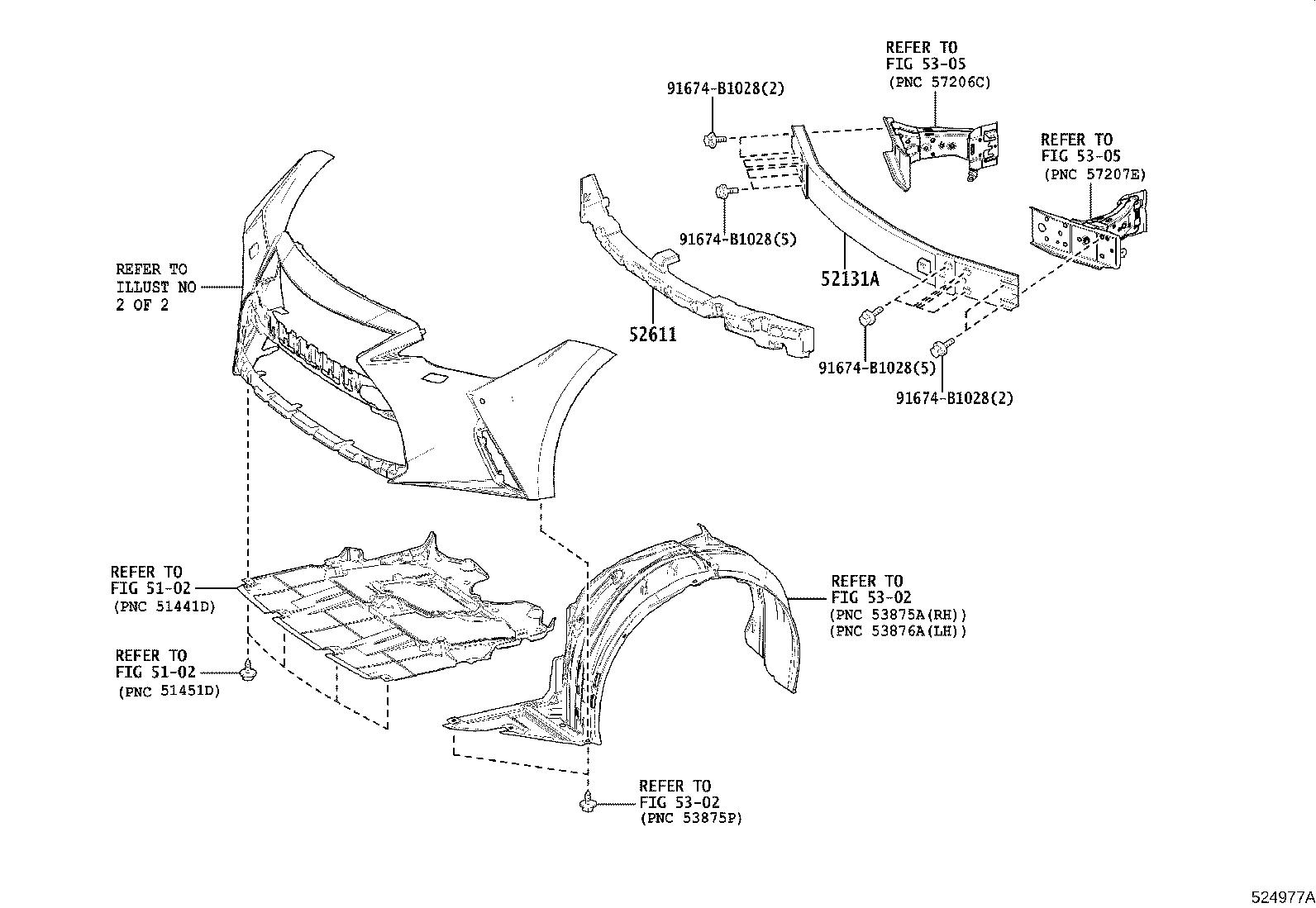52611-53200 ABSORBER, FRONT BUMPER ENERGY product image