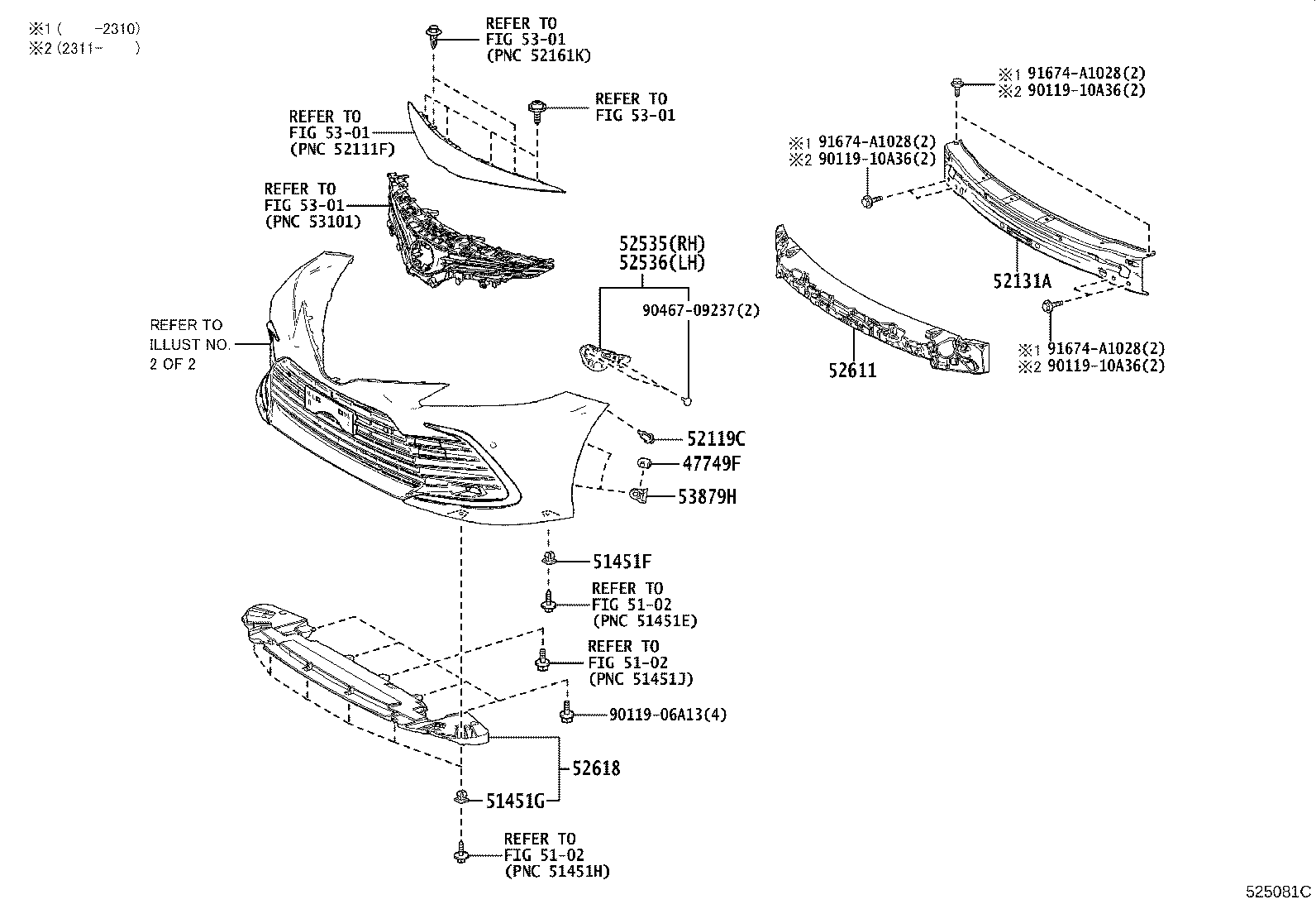 52114-33460 BRACKET, FRONT BUMPER EXTENSION MOUNTING product image