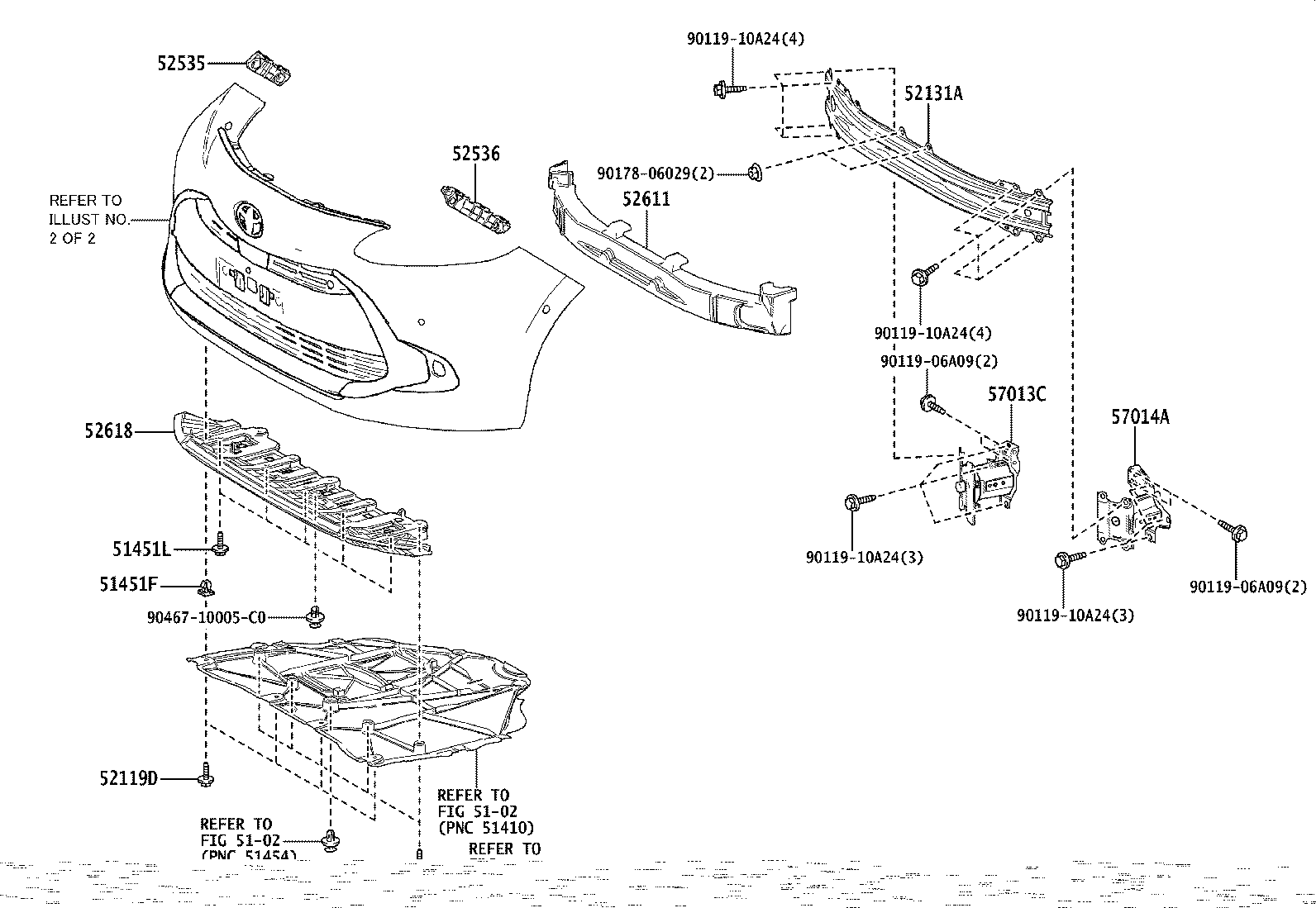 52112-52270 EXTENSION, FRONT BUMPER, RH product image