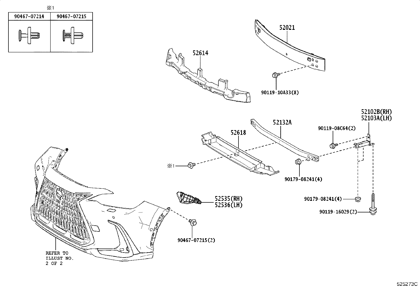 52125-78020 BRACKET, FOG LAMP MOUNTING, RH product image