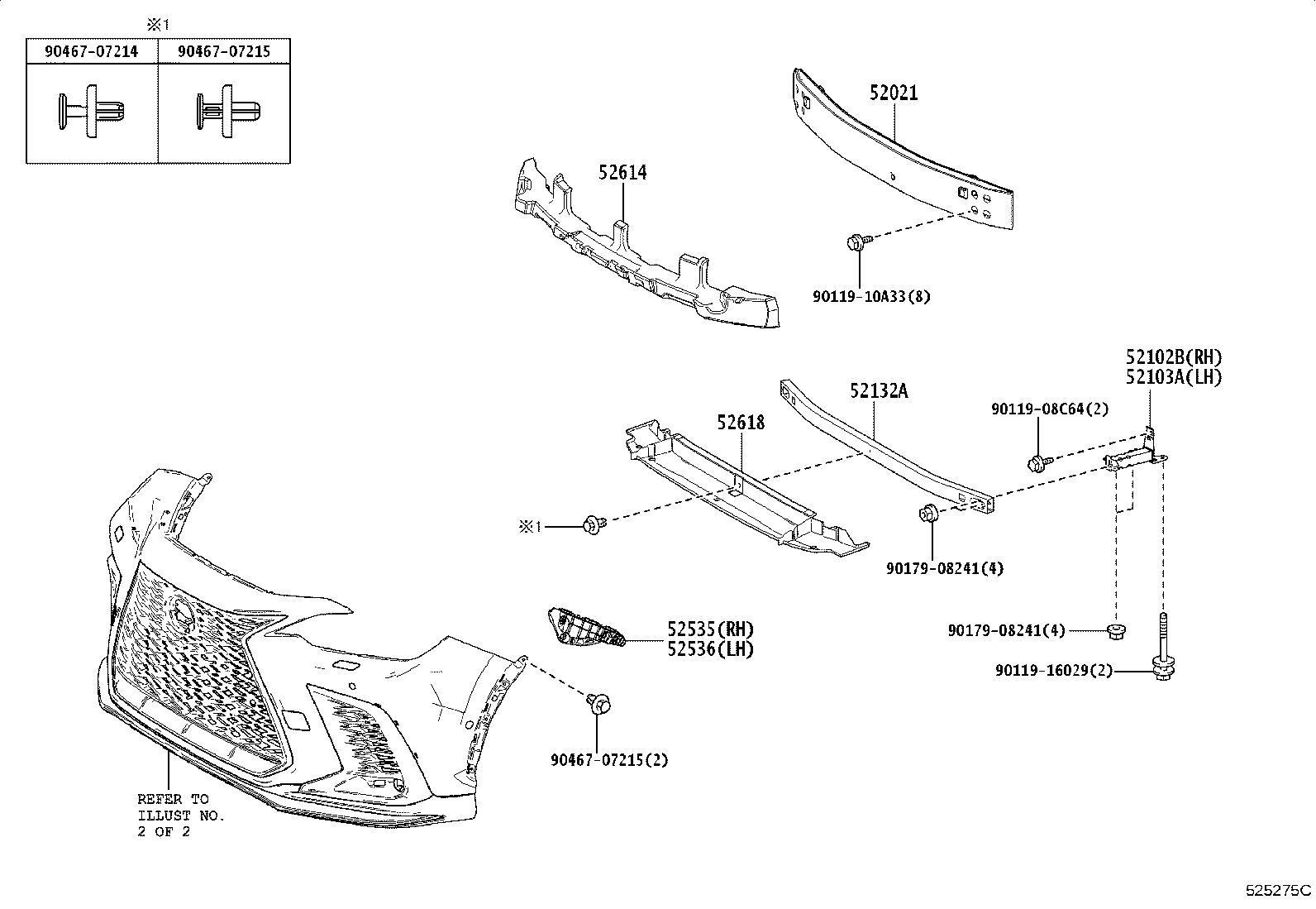52125-78020 BRACKET, FOG LAMP MOUNTING, RH product image