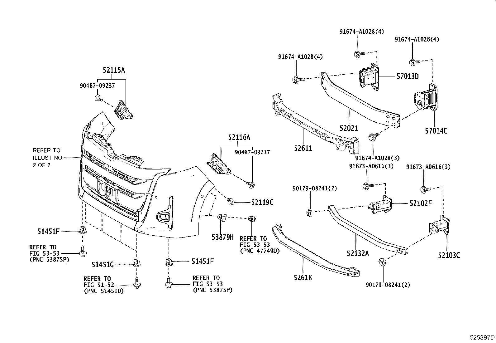 52112-V1040-C1 EXTENSION, FRONT BUMPER, RH product image