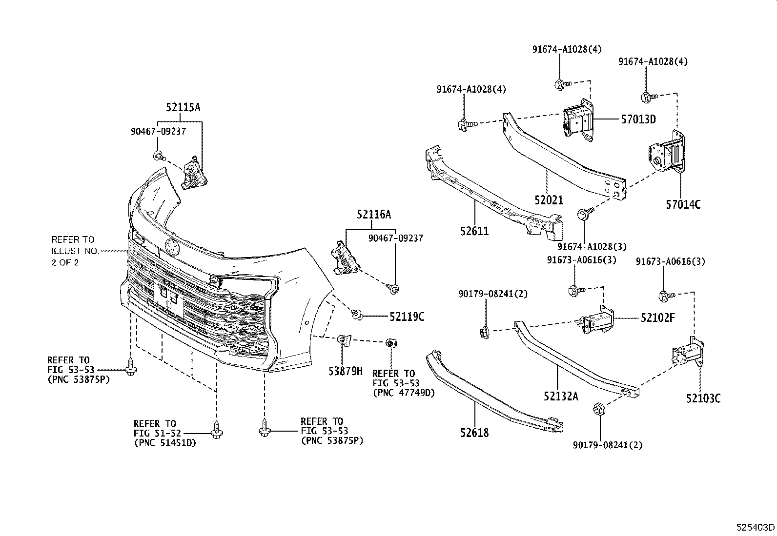 52112-V1040-C1 EXTENSION, FRONT BUMPER, RH product image