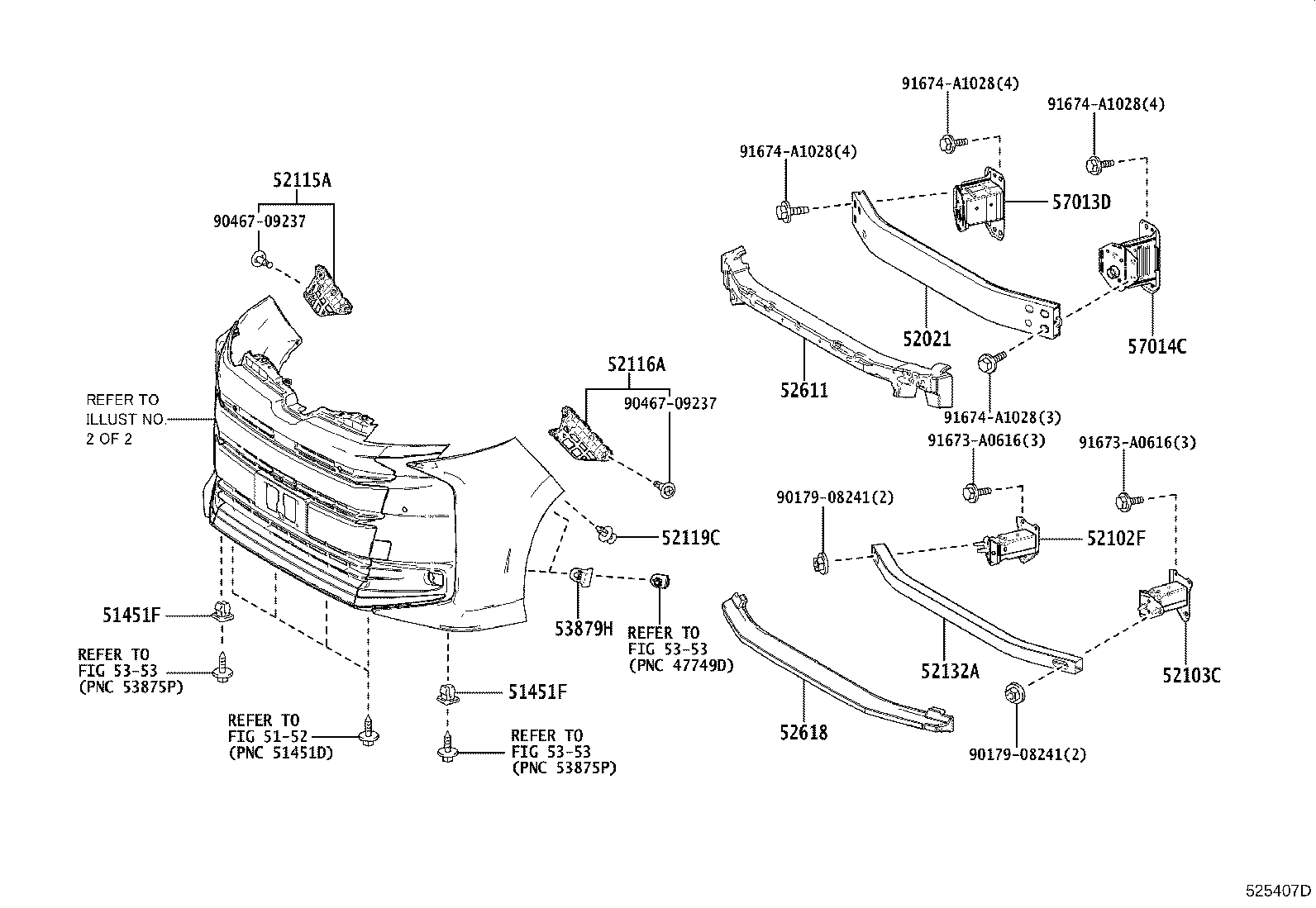52112-V1902 EXTENSION, FRONT BUMPER, RH product image