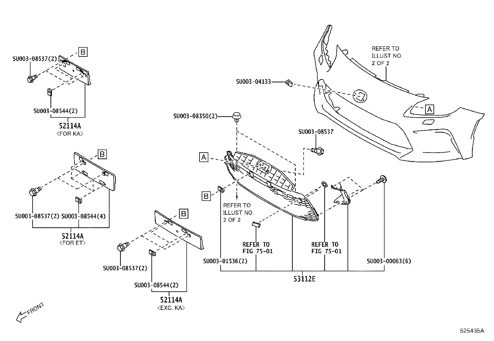 SU003-09902 BRACKET, FRONT BUMPER EXTENSION MOUNTING product image