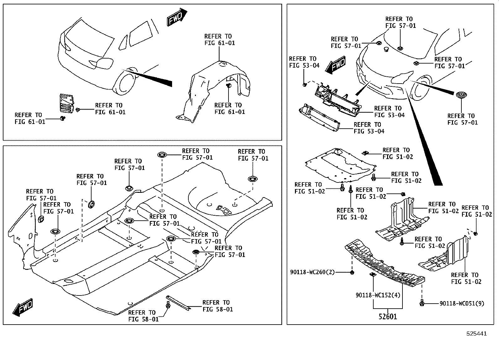 52128-WC006 COVER, FRONT BUMPER HOLE, LH product image