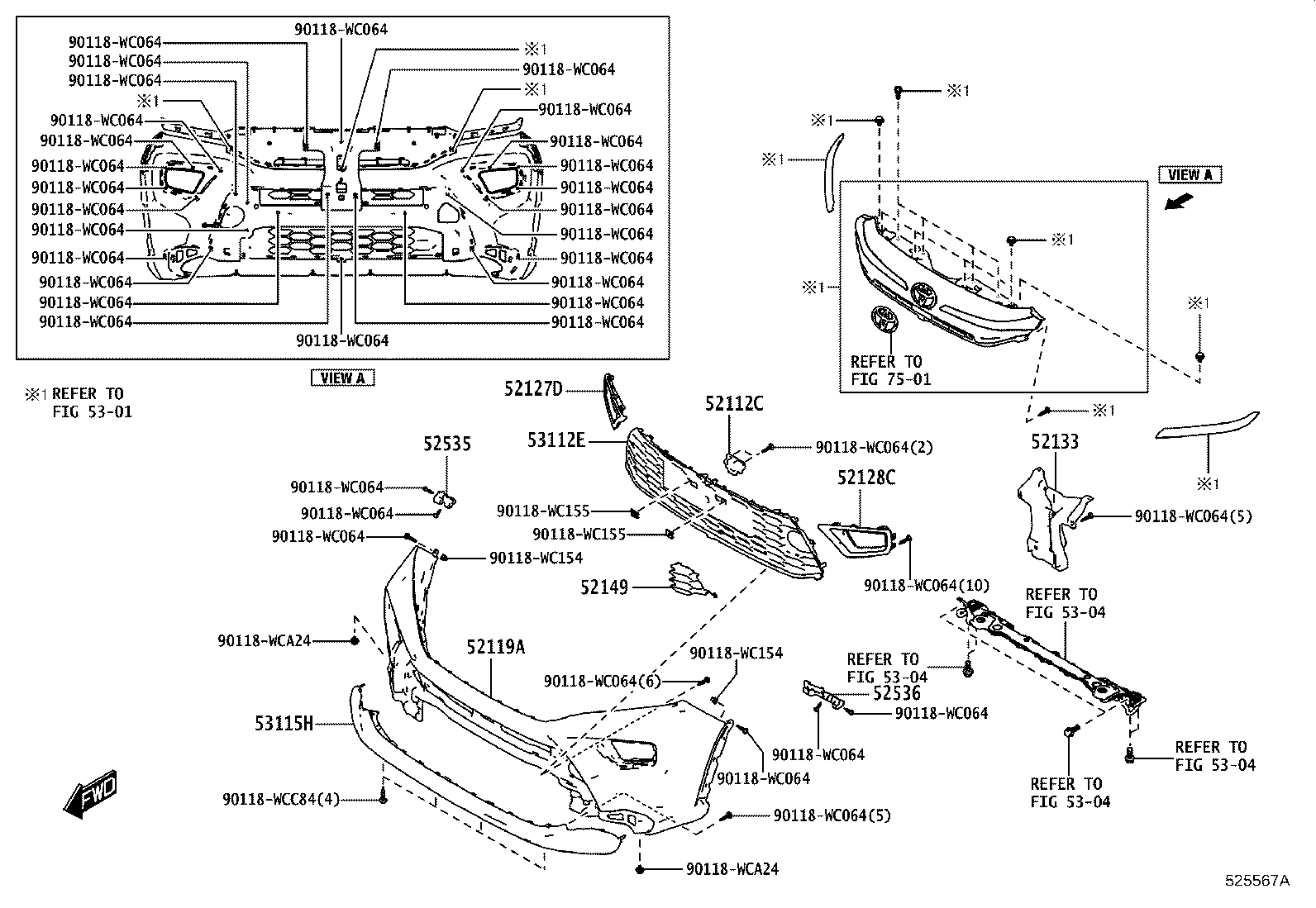 52618-WC001 ABSORBER SUB-ASSY, FRONT BUMPER ENERGY product image