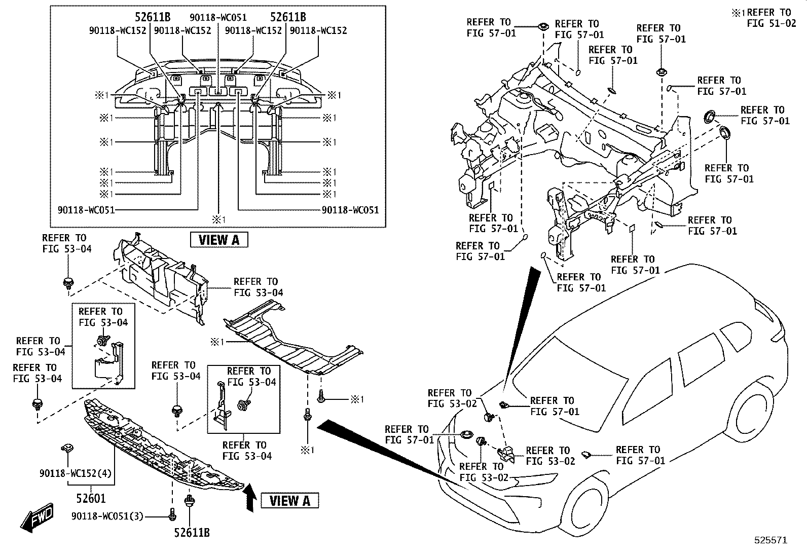 52618-WC001 ABSORBER SUB-ASSY, FRONT BUMPER ENERGY product image