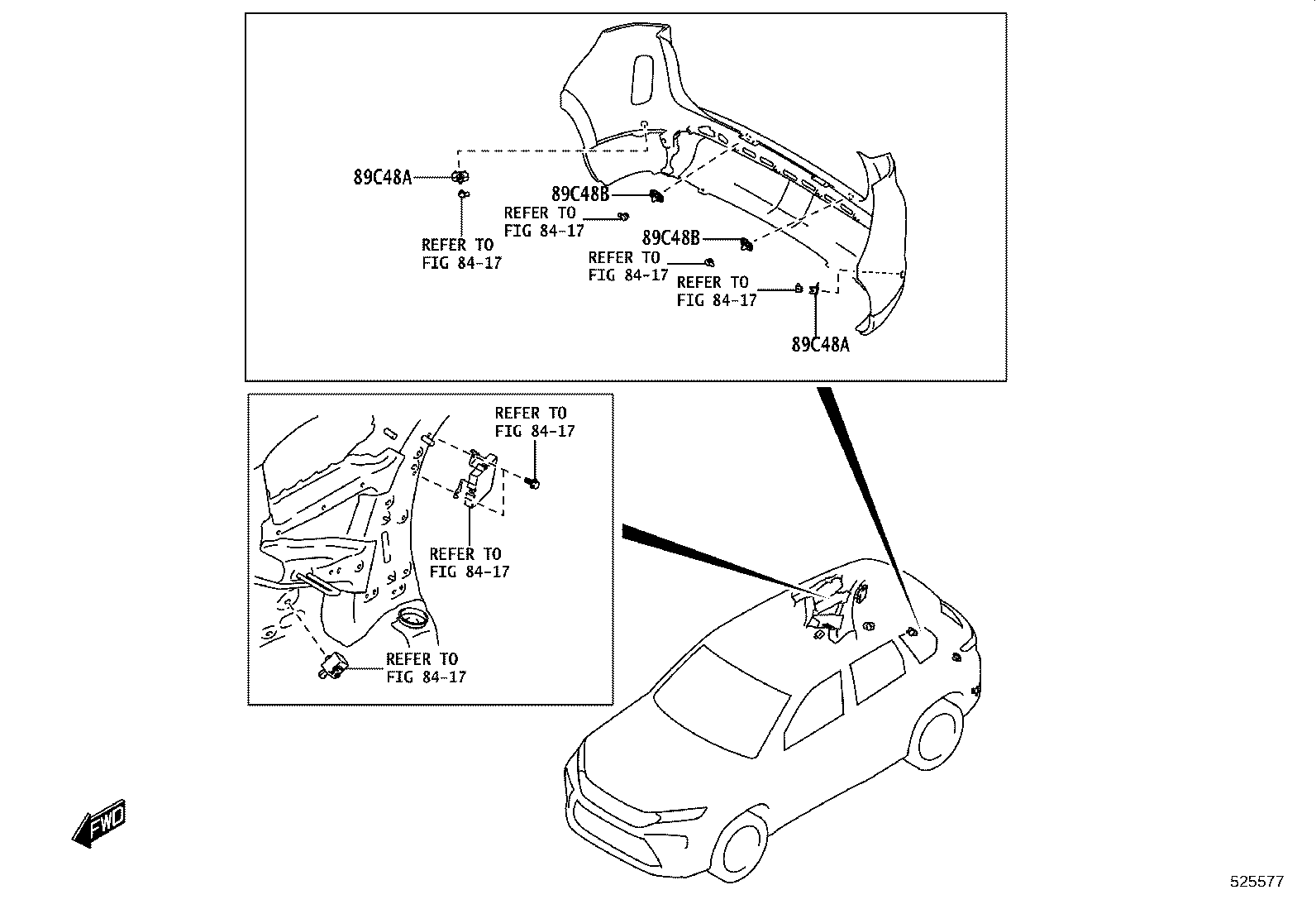 52109-WC001 SEAL, REAR BUMPER SIDE, LH product image