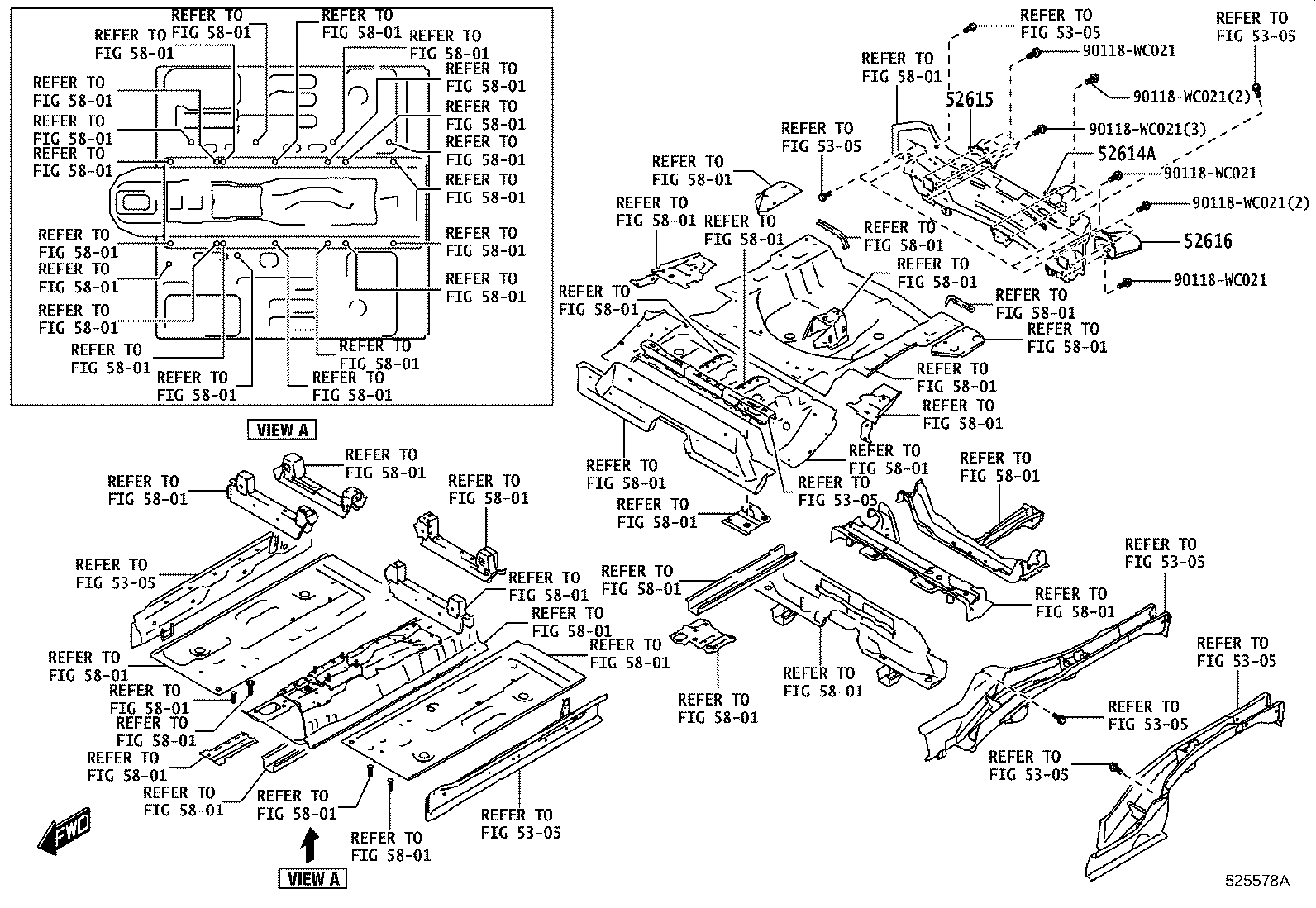 52109-WC001 SEAL, REAR BUMPER SIDE, LH product image