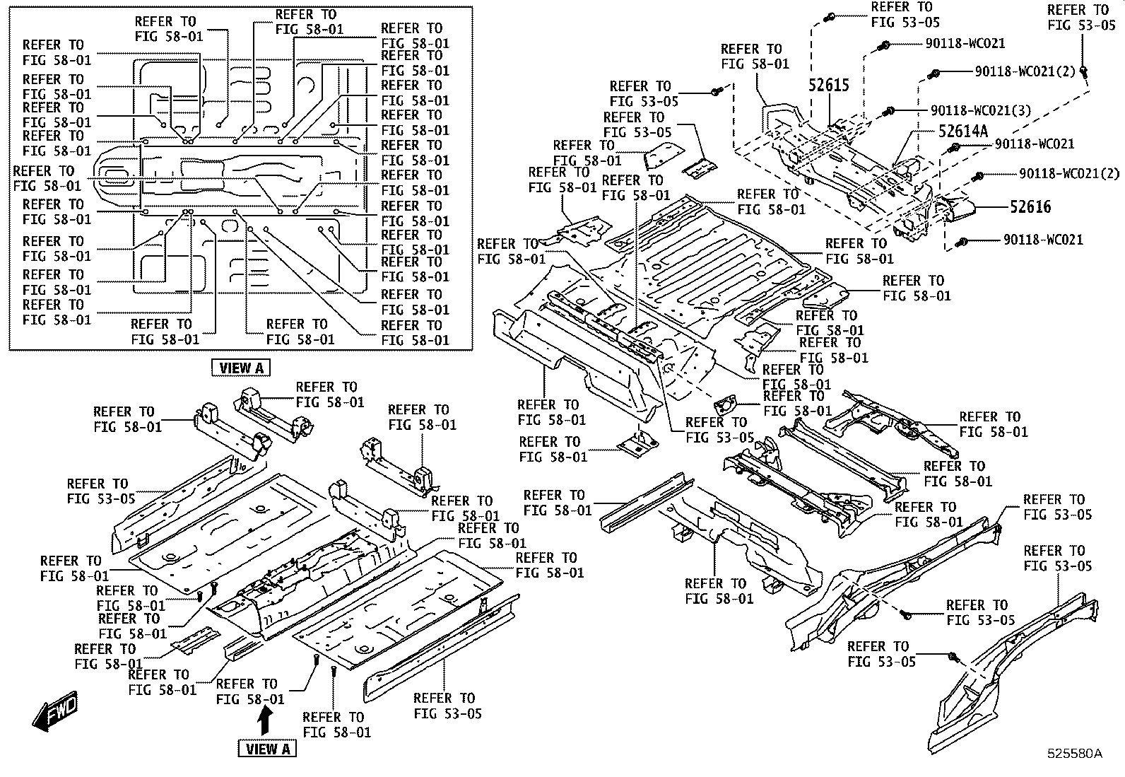 52109-WC001 SEAL, REAR BUMPER SIDE, LH product image