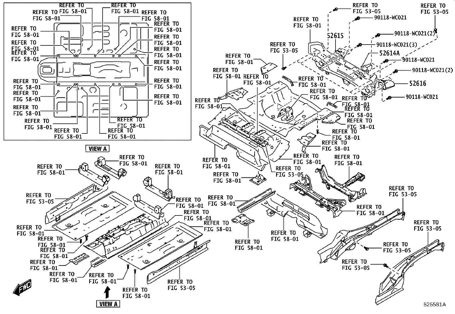 52109-WC001 SEAL, REAR BUMPER SIDE, LH product image