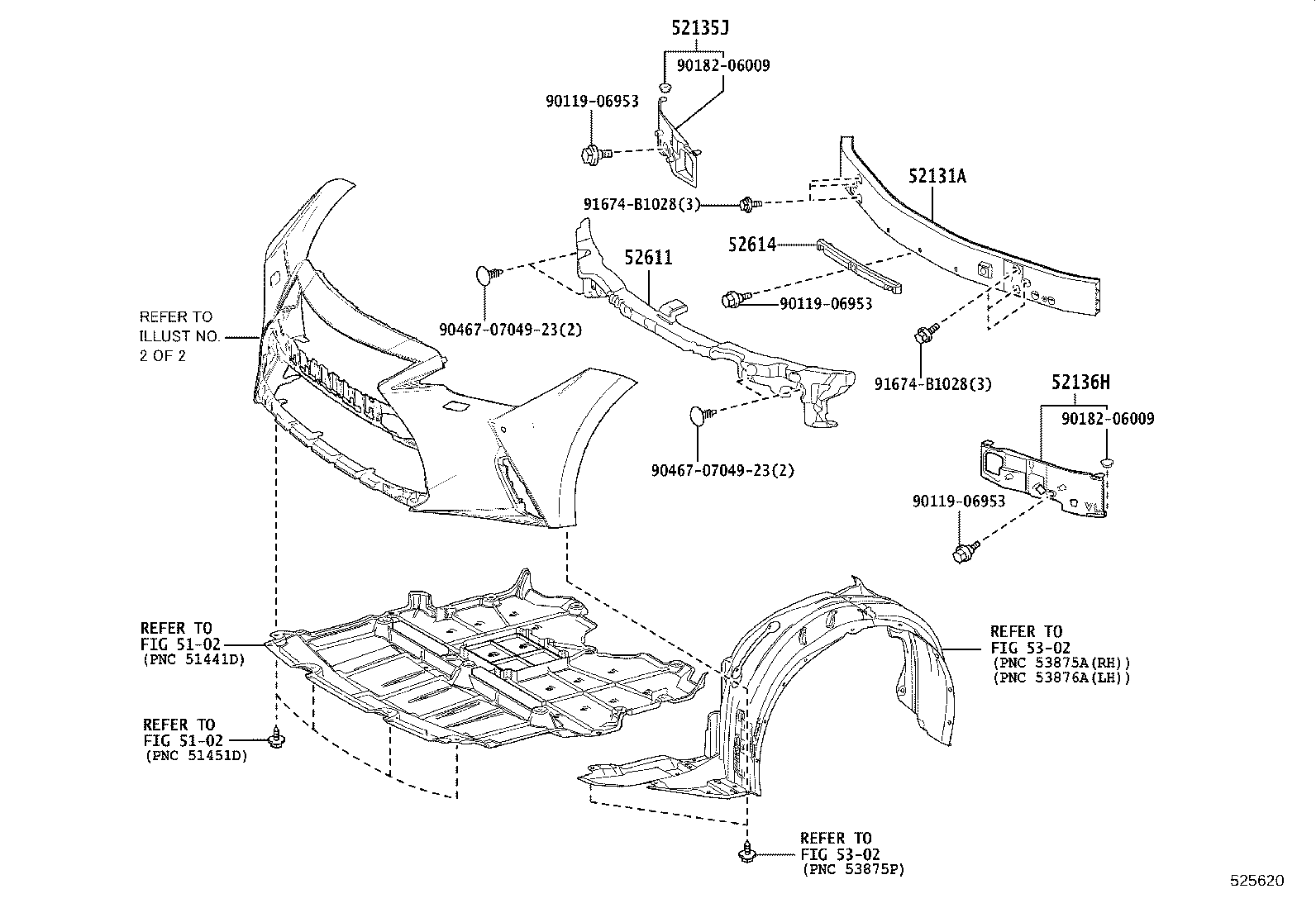 52611-53260 ABSORBER, FRONT BUMPER ENERGY product image