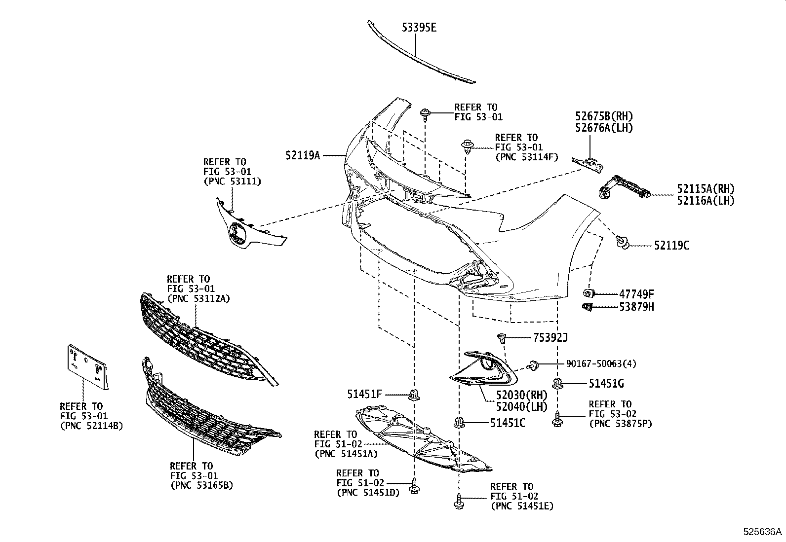 52611-12460 ABSORBER, FRONT BUMPER ENERGY product image