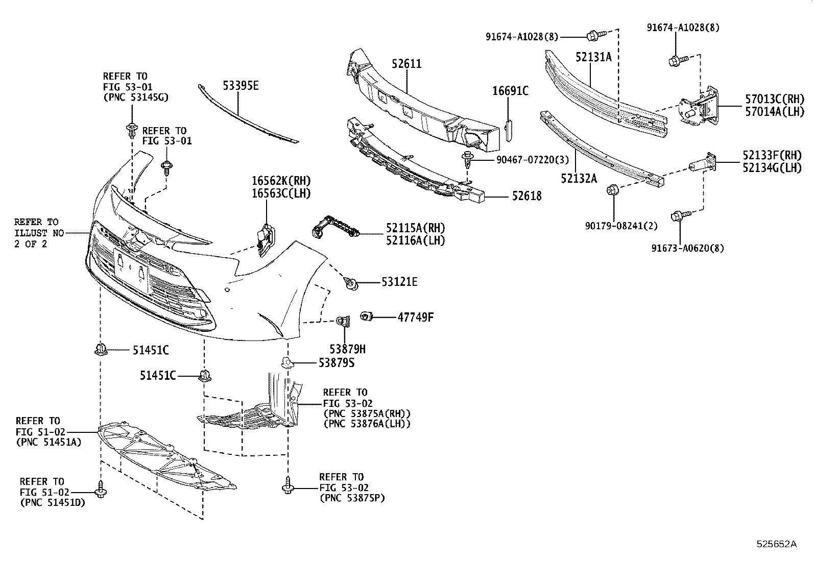 52116-12440 SUPPORT, FRONT BUMPER SIDE, LH product image