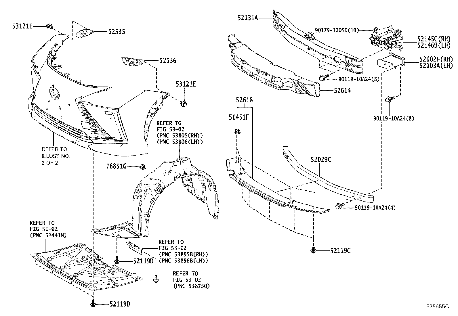 52115-46903 SUPPORT, FRONT BUMPER SIDE, RH product image