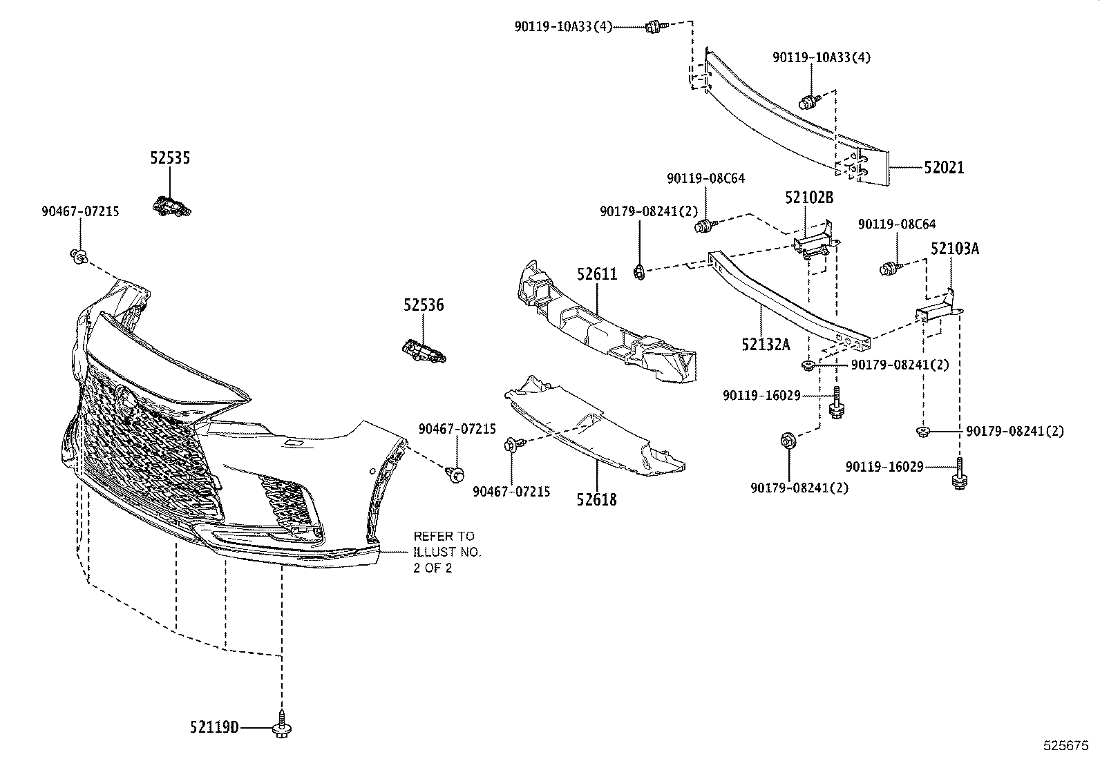 52112-48130-B1 EXTENSION, FRONT BUMPER, RH product image