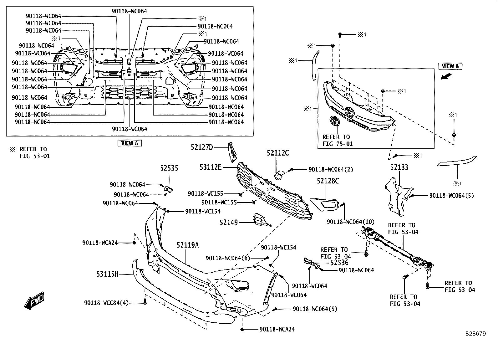 81481-WC020 COVER, FOG LAMP, RH product image