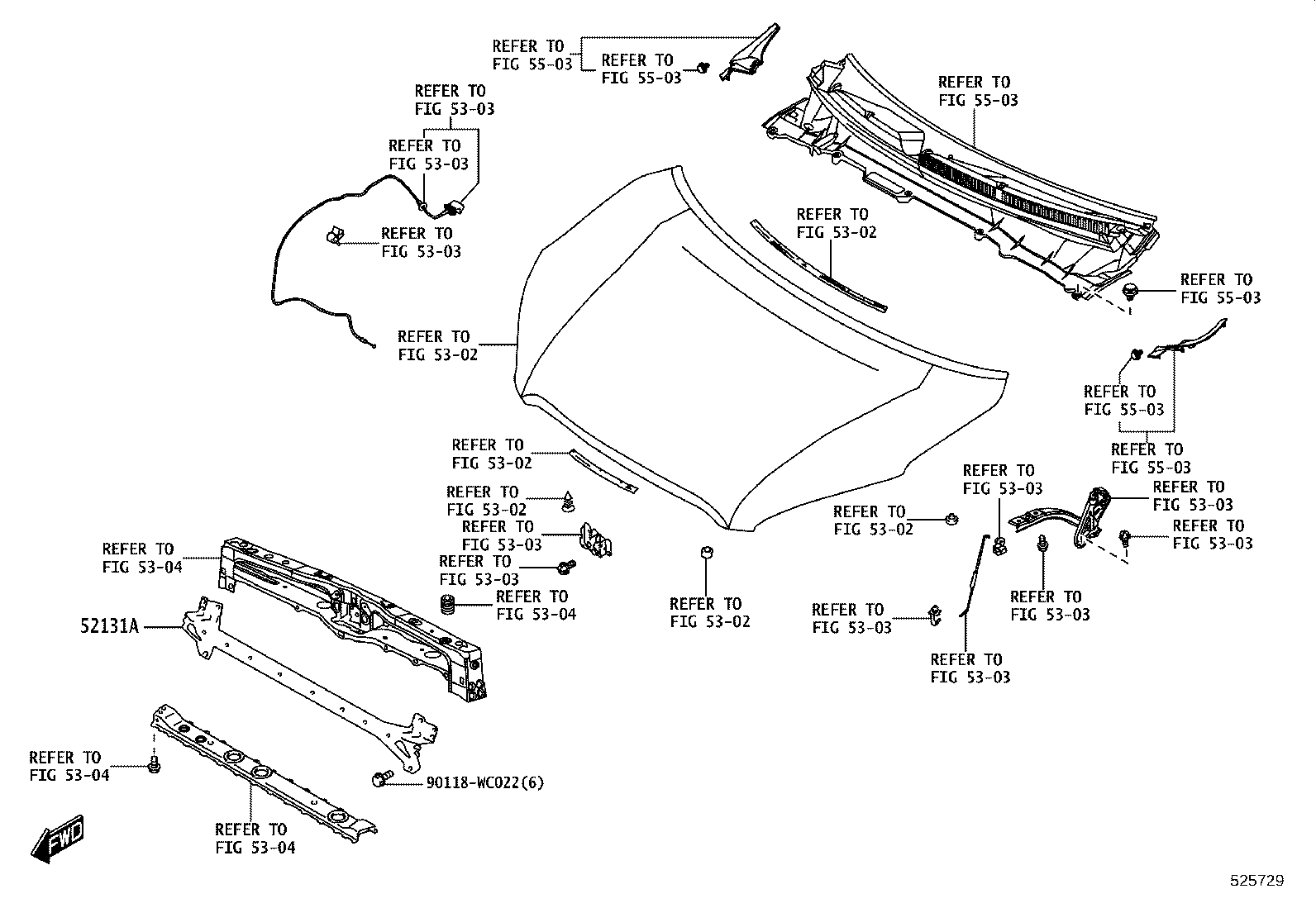52127-WC015 COVER, FRONT BUMPER HOLE product image
