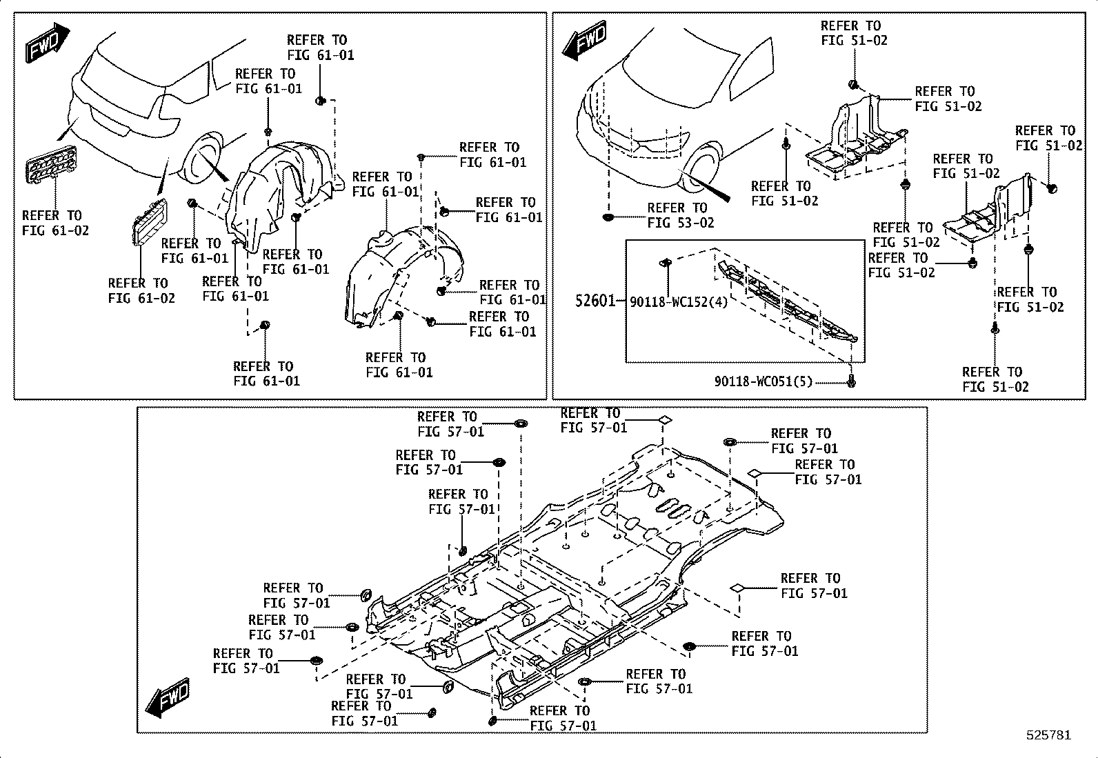 81481-WC015 COVER, FOG LAMP, RH product image