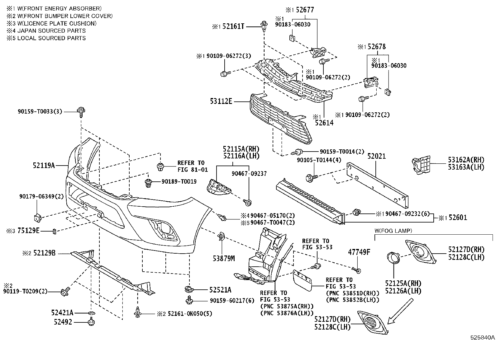 52128-YP200 COVER, FRONT BUMPER HOLE, LH product image