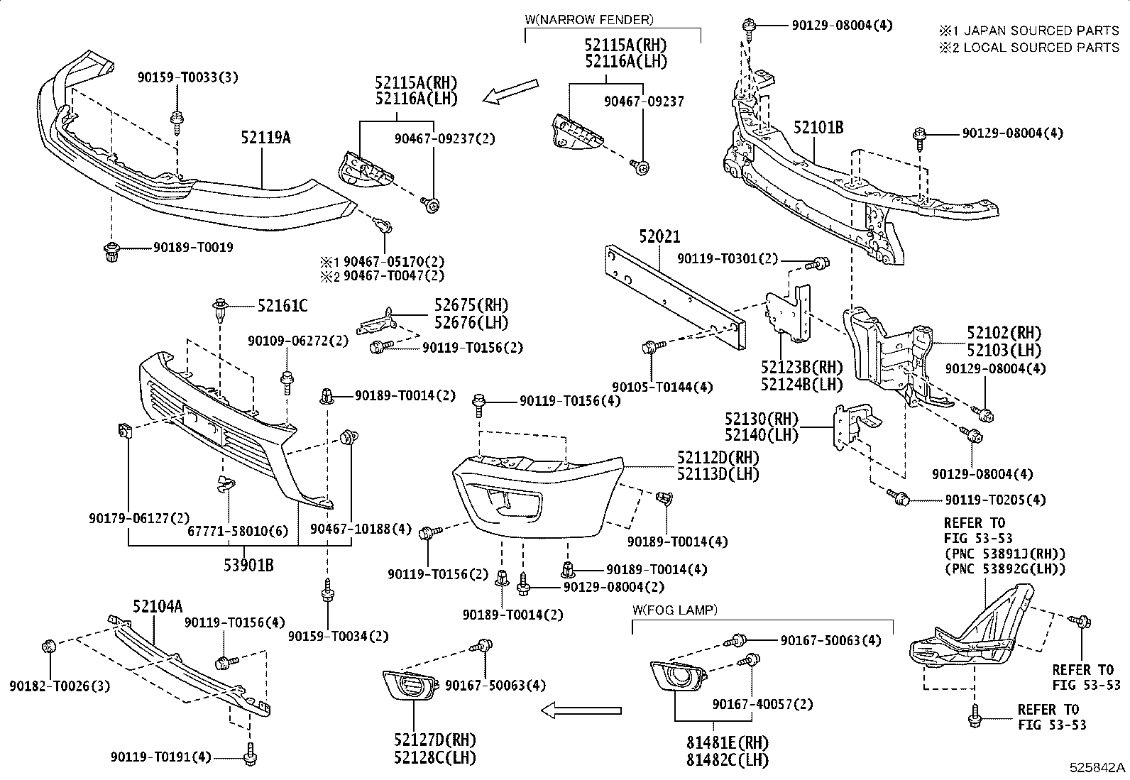 52128-YP200 COVER, FRONT BUMPER HOLE, LH product image