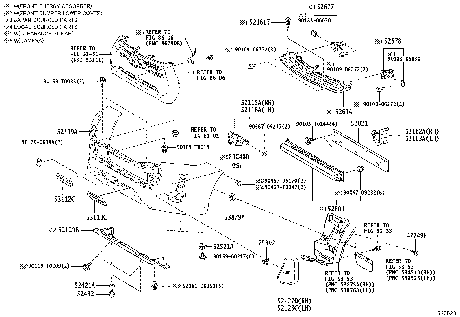 52128-YP200 COVER, FRONT BUMPER HOLE, LH product image