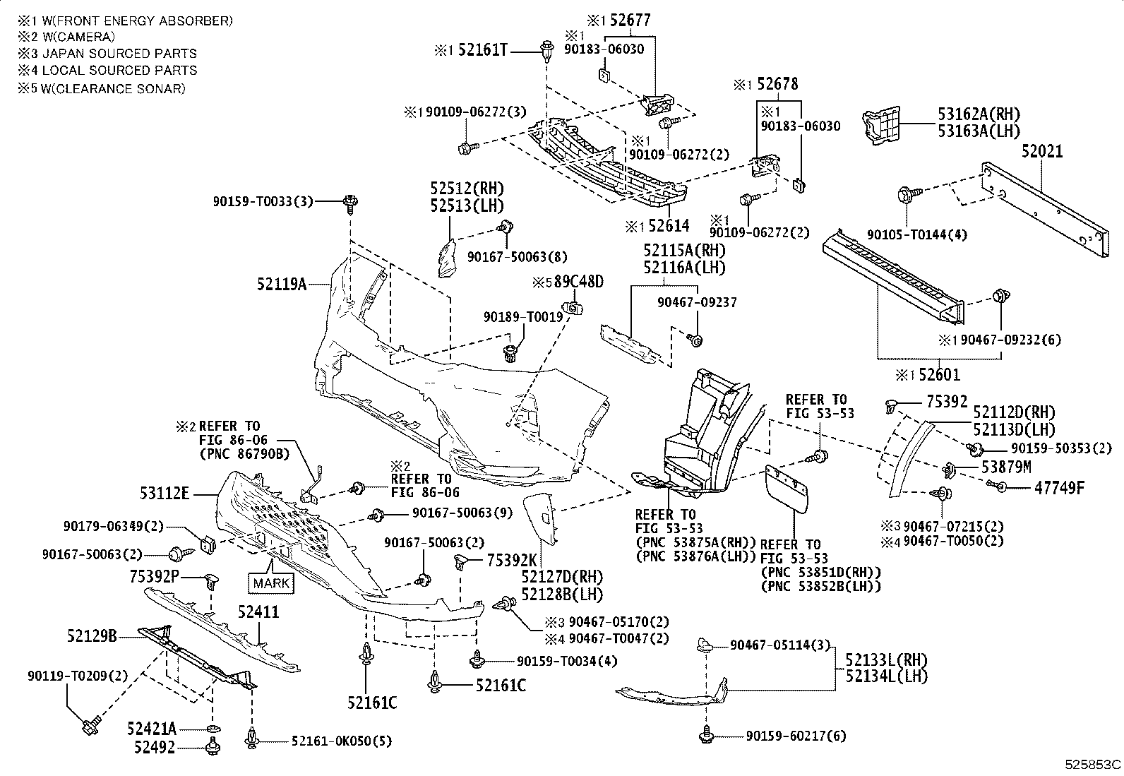 53112-YP690 GRILLE, RADIATOR, LOWER NO.1 product image