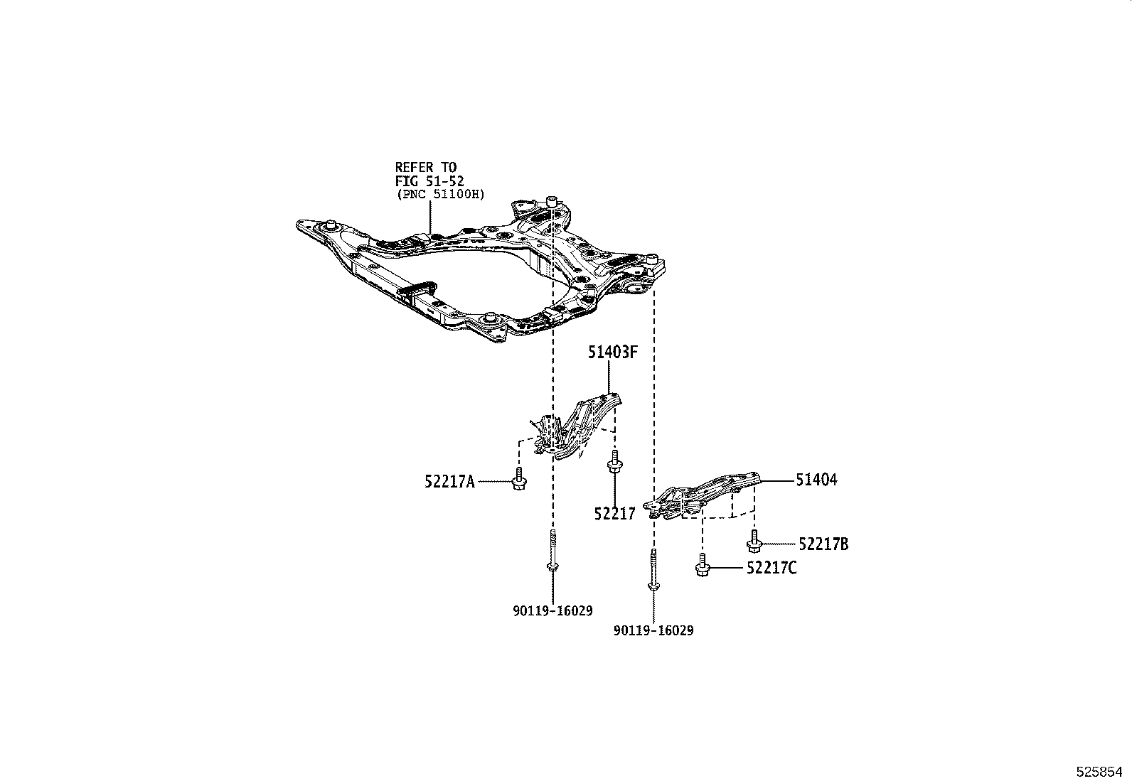 52272-58010 STOPPER, REAR SUSPENSION MEMBER, UPPER product image