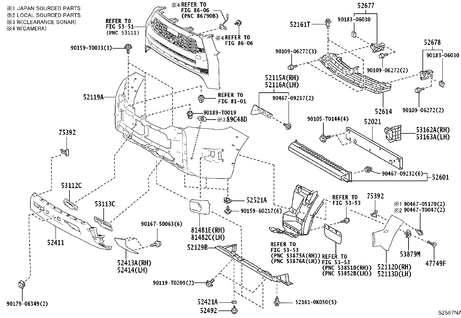 52128-YP200 COVER, FRONT BUMPER HOLE, LH product image