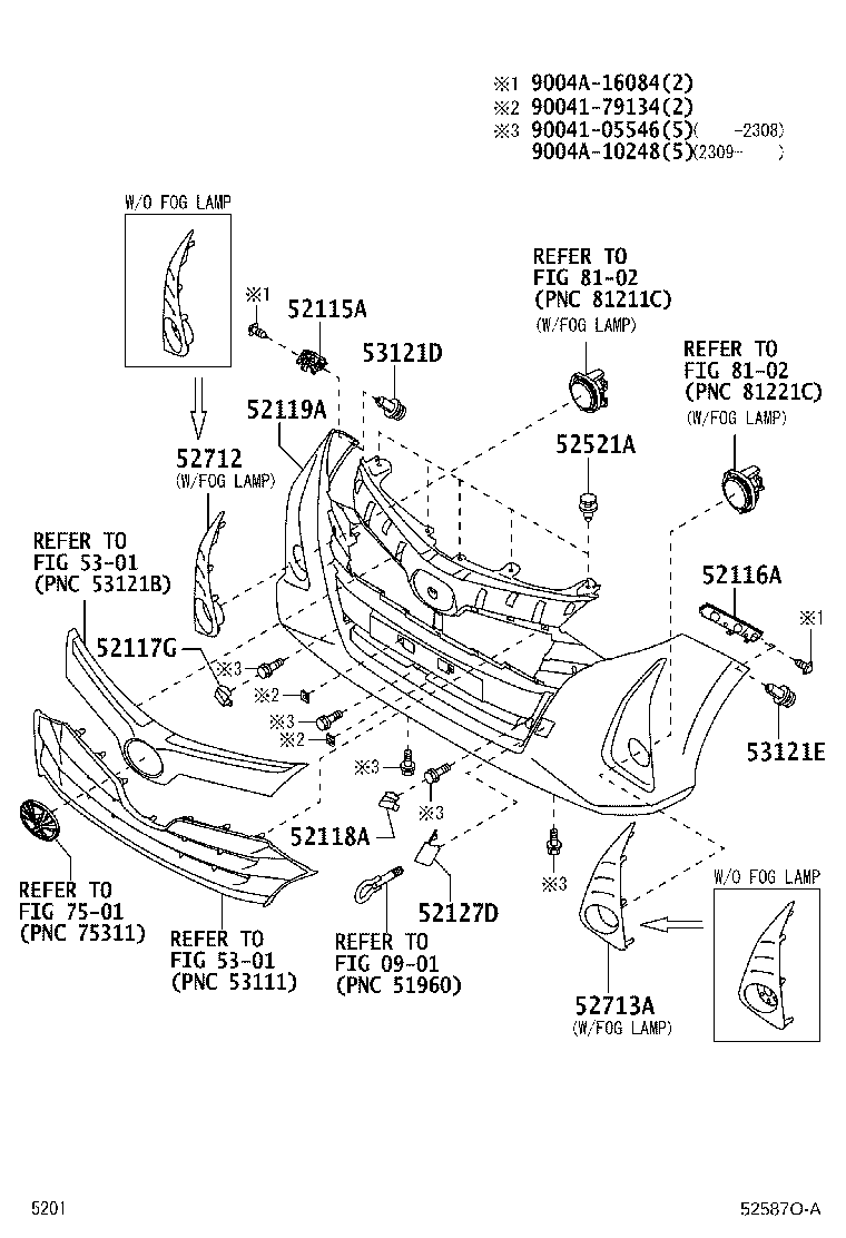 52115-BZ180 SUPPORT, FRONT BUMPER SIDE, RH product image