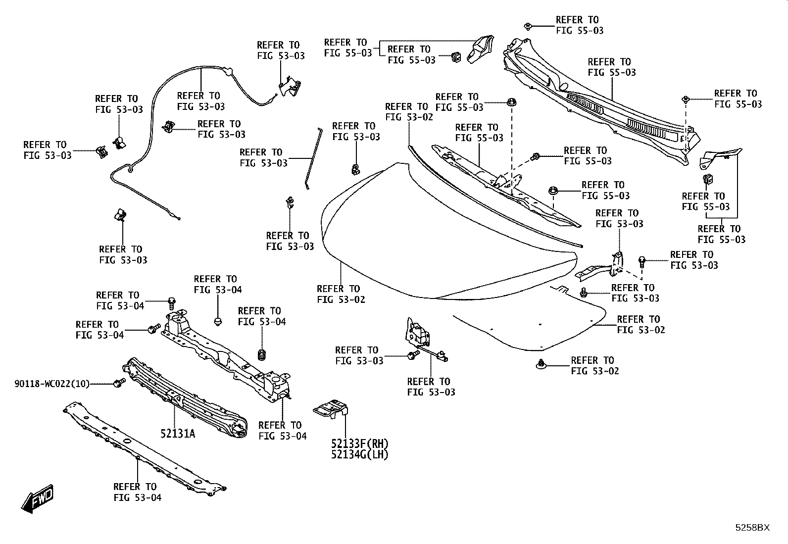 52131-WC013 REINFORCEMENT, FRONT BUMPER, NO.2 product image