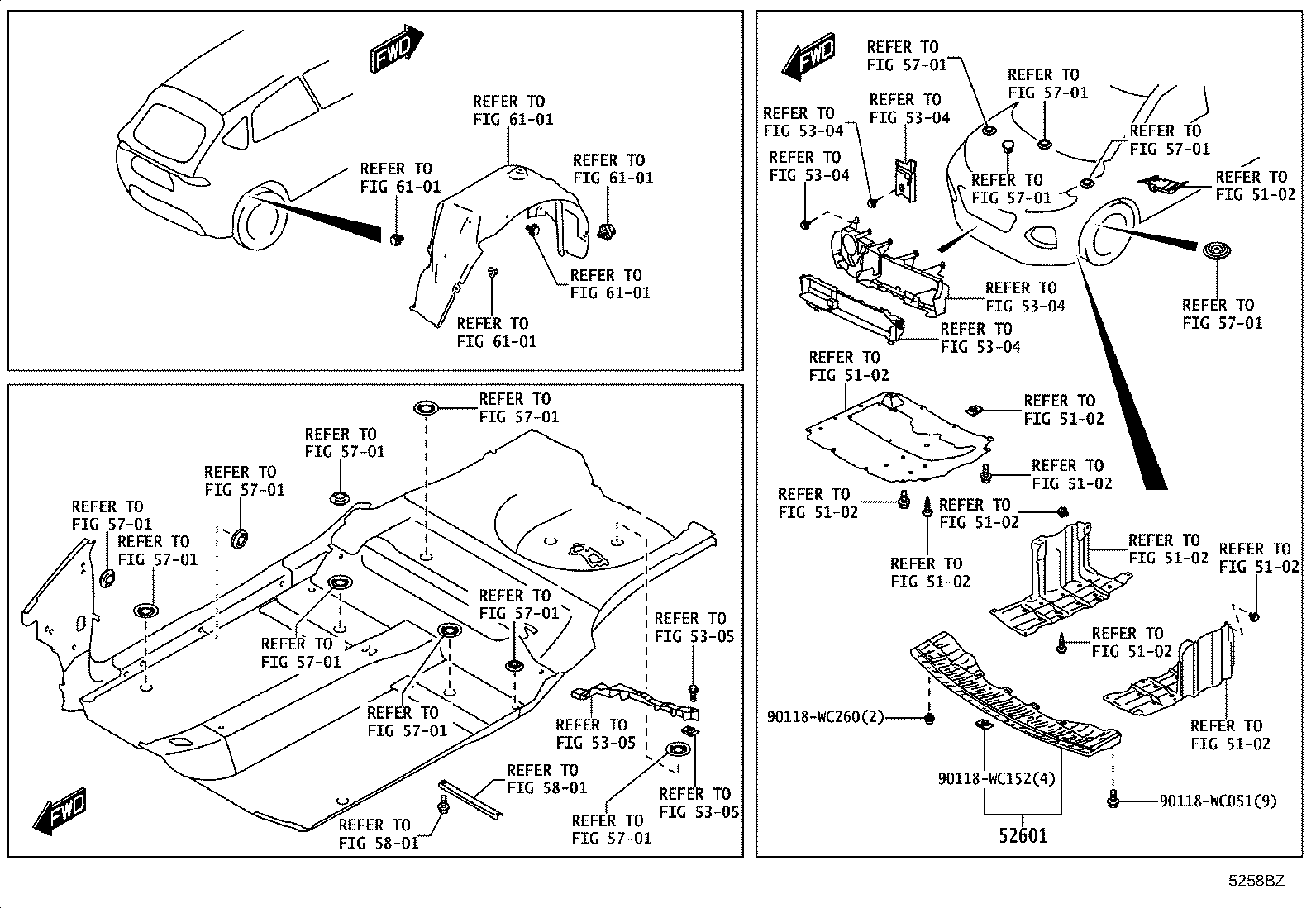 52131-WC013 REINFORCEMENT, FRONT BUMPER, NO.2 product image