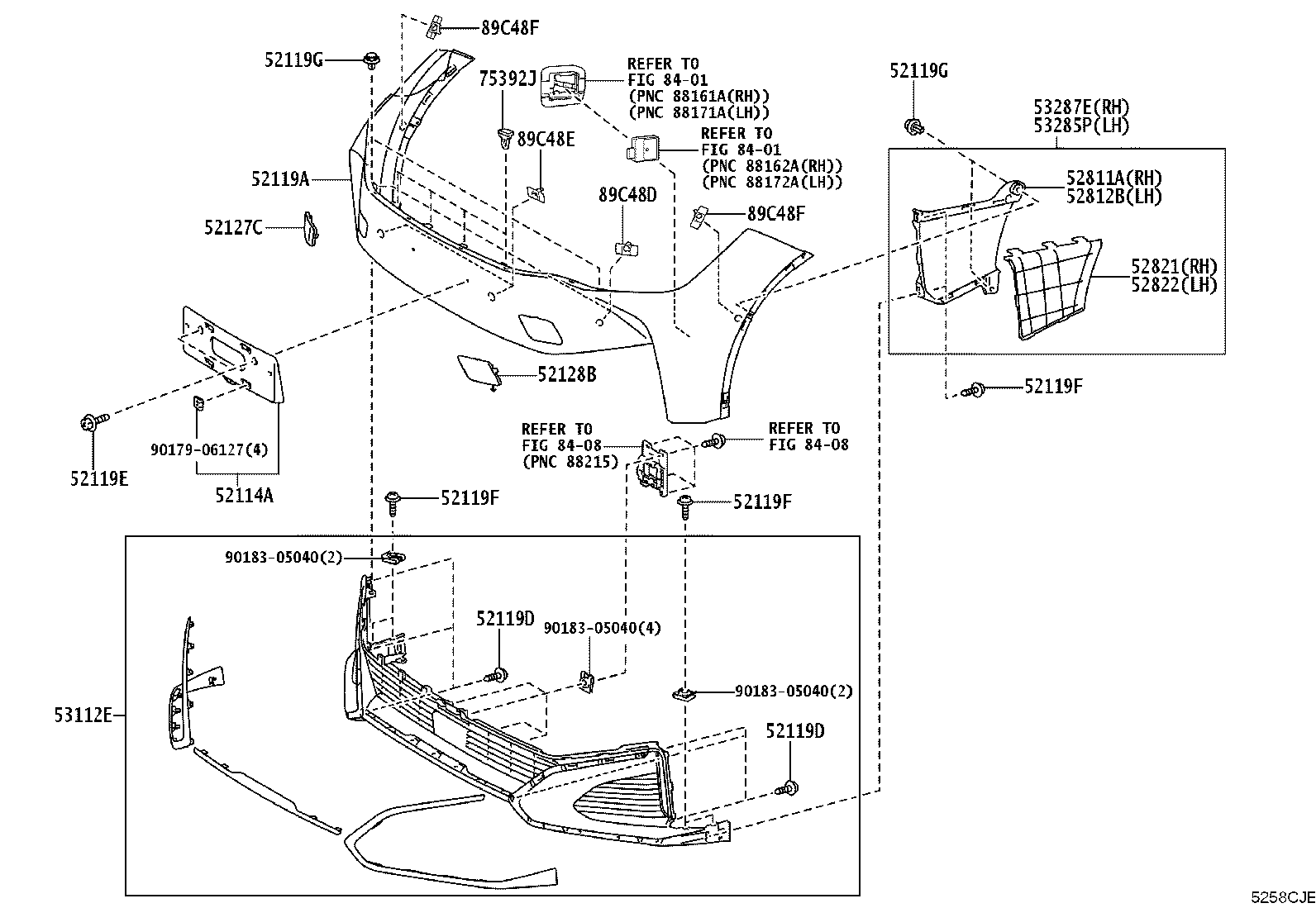 52611-03020 ABSORBER, FRONT BUMPER ENERGY product image