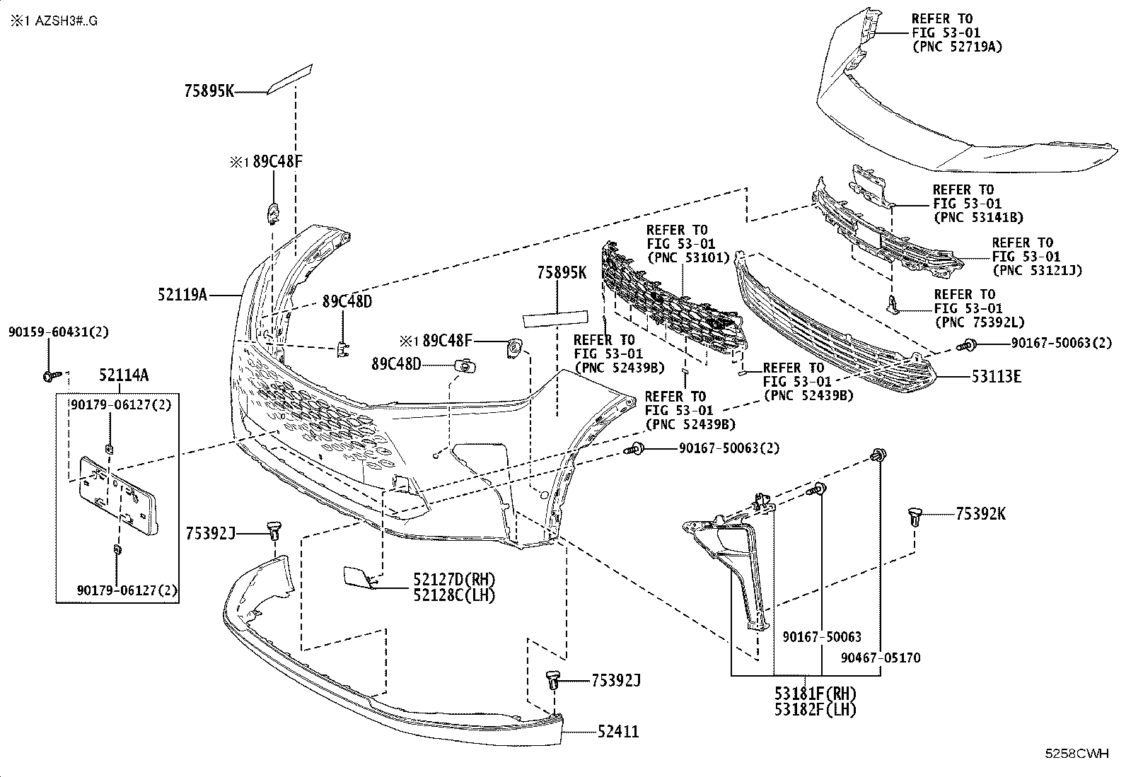 52611-30630 ABSORBER, FRONT BUMPER ENERGY product image