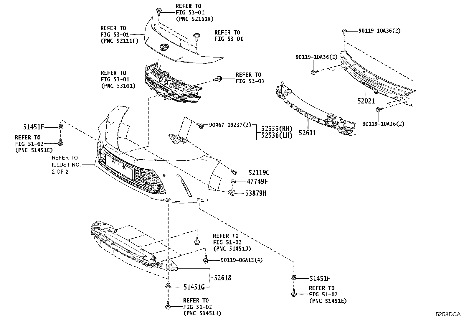 52114-33780 BRACKET, FRONT BUMPER EXTENSION MOUNTING product image
