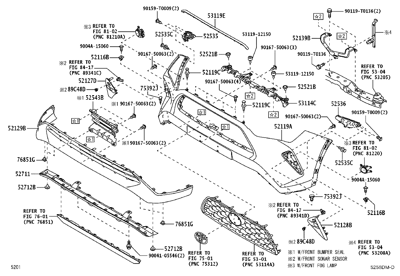 52129-BZ320 COVER, FRONT BUMPER, LOWER product image