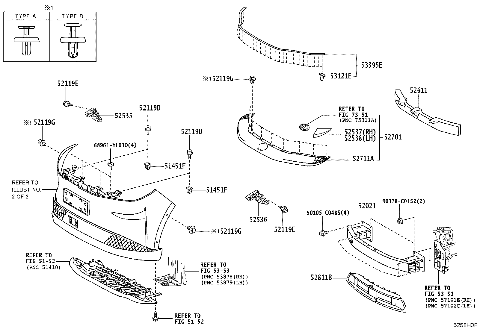 52611-YL030 ABSORBER, FRONT BUMPER ENERGY product image