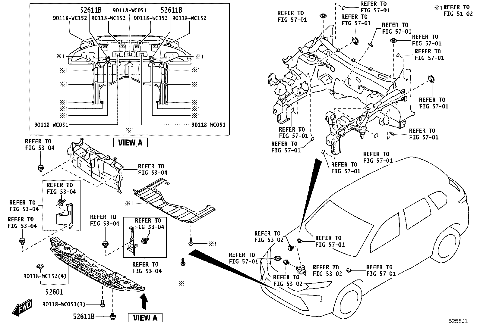 81481-WC020 COVER, FOG LAMP, RH product image