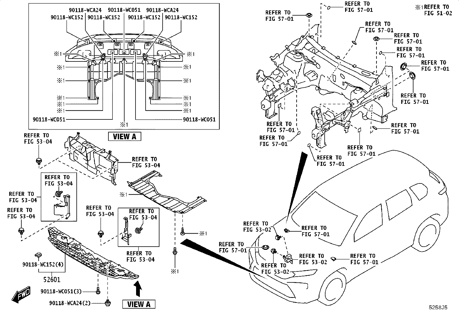 81481-WC020 COVER, FOG LAMP, RH product image