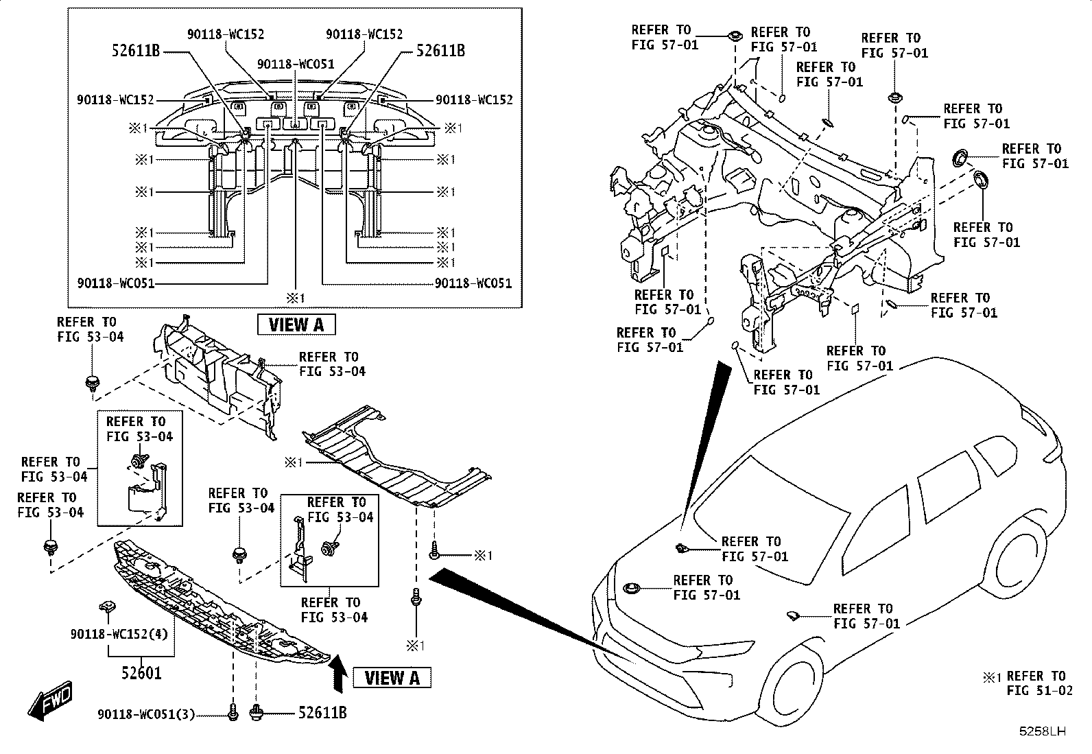 81481-WC020 COVER, FOG LAMP, RH product image