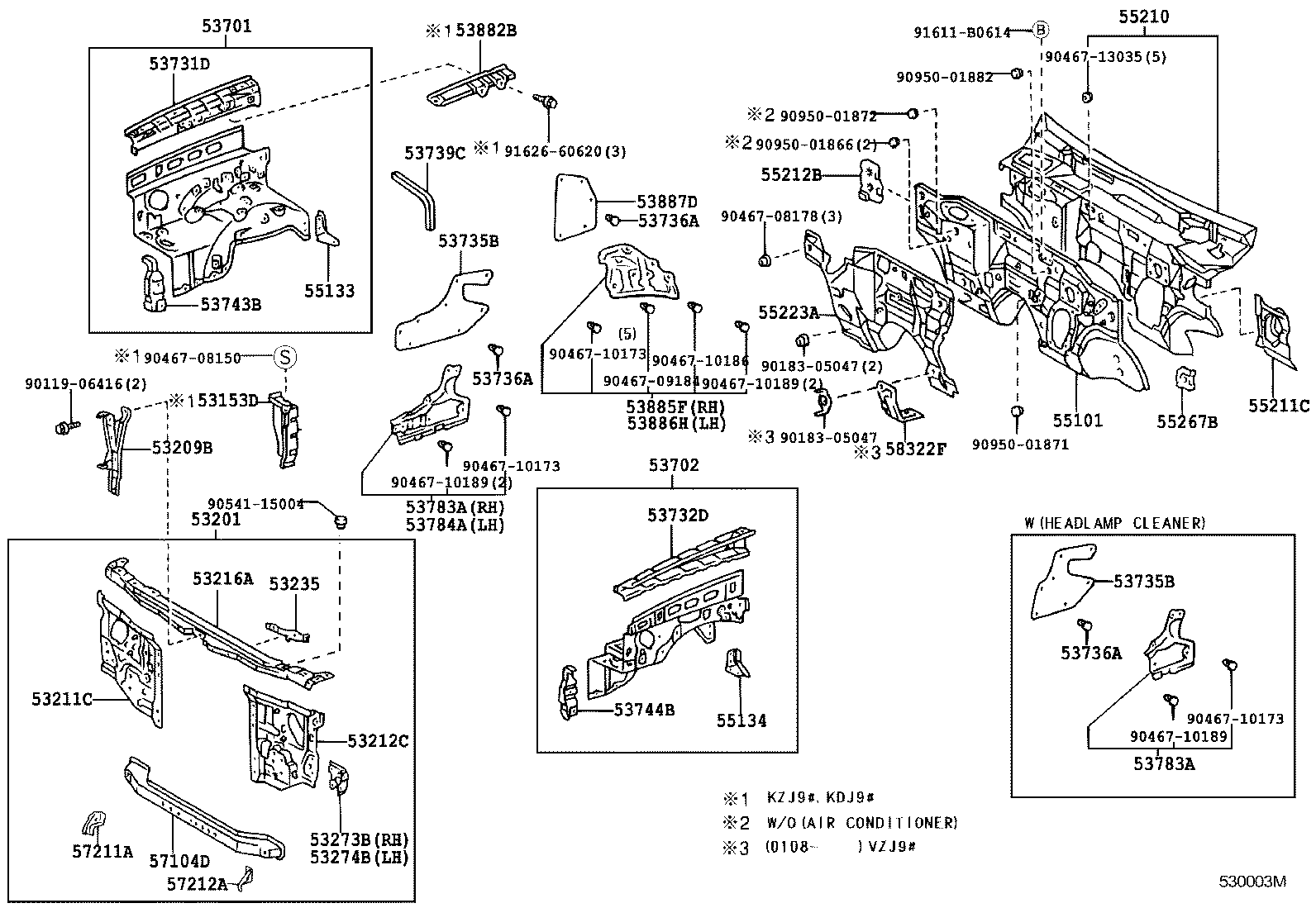 53209-60040 BRACE SUB-ASSY, HOOD LOCK SUPPORT product image