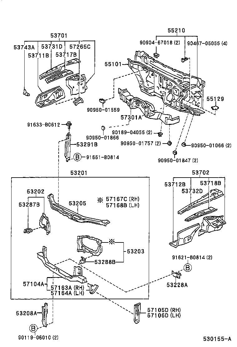 53202-12320 SUPPORT SUB-ASSY, RADIATOR, RH product image
