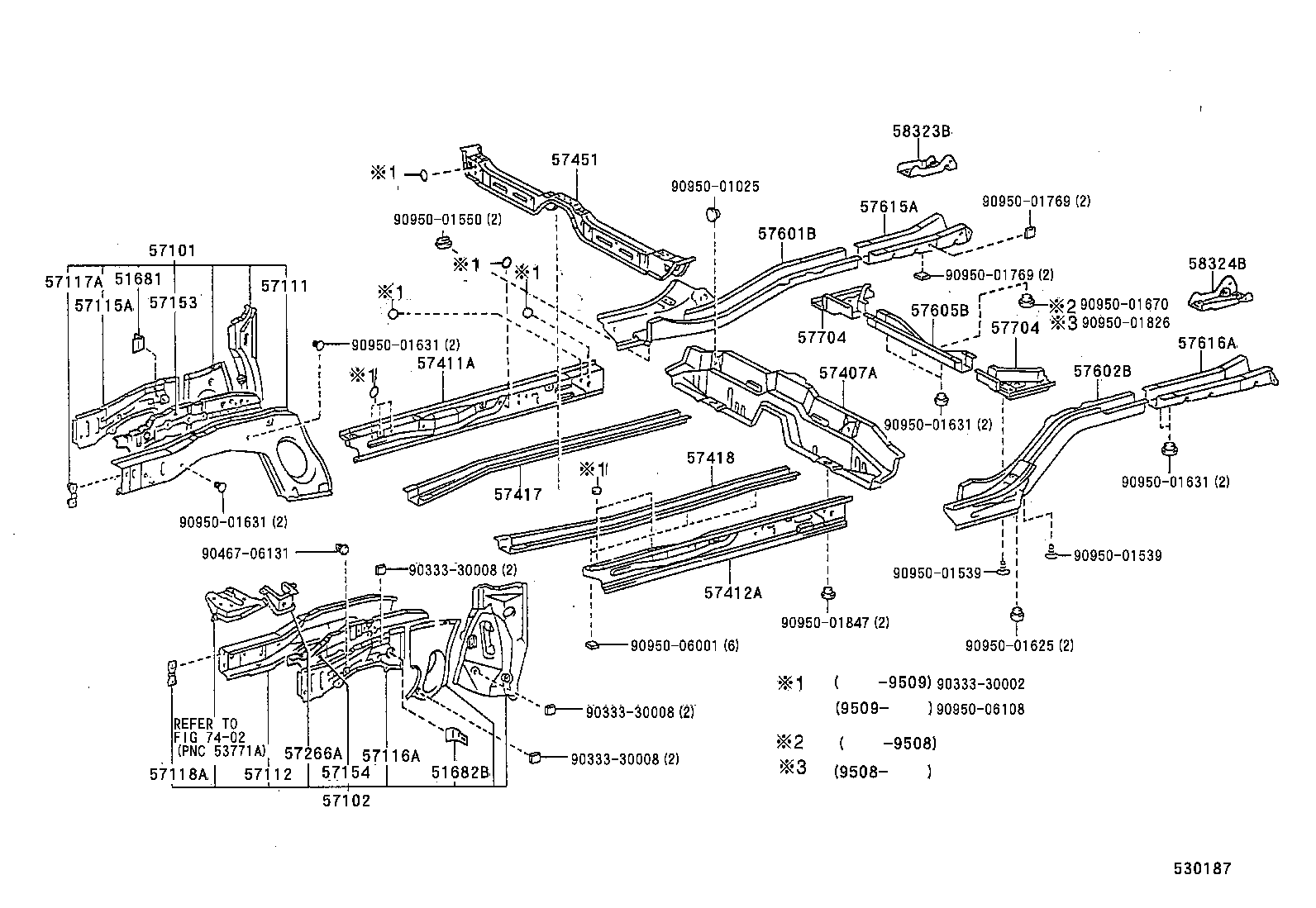 57016-12050 REINFORCEMENT, FRONT SIDE MEMBER, NO.2 RH product image